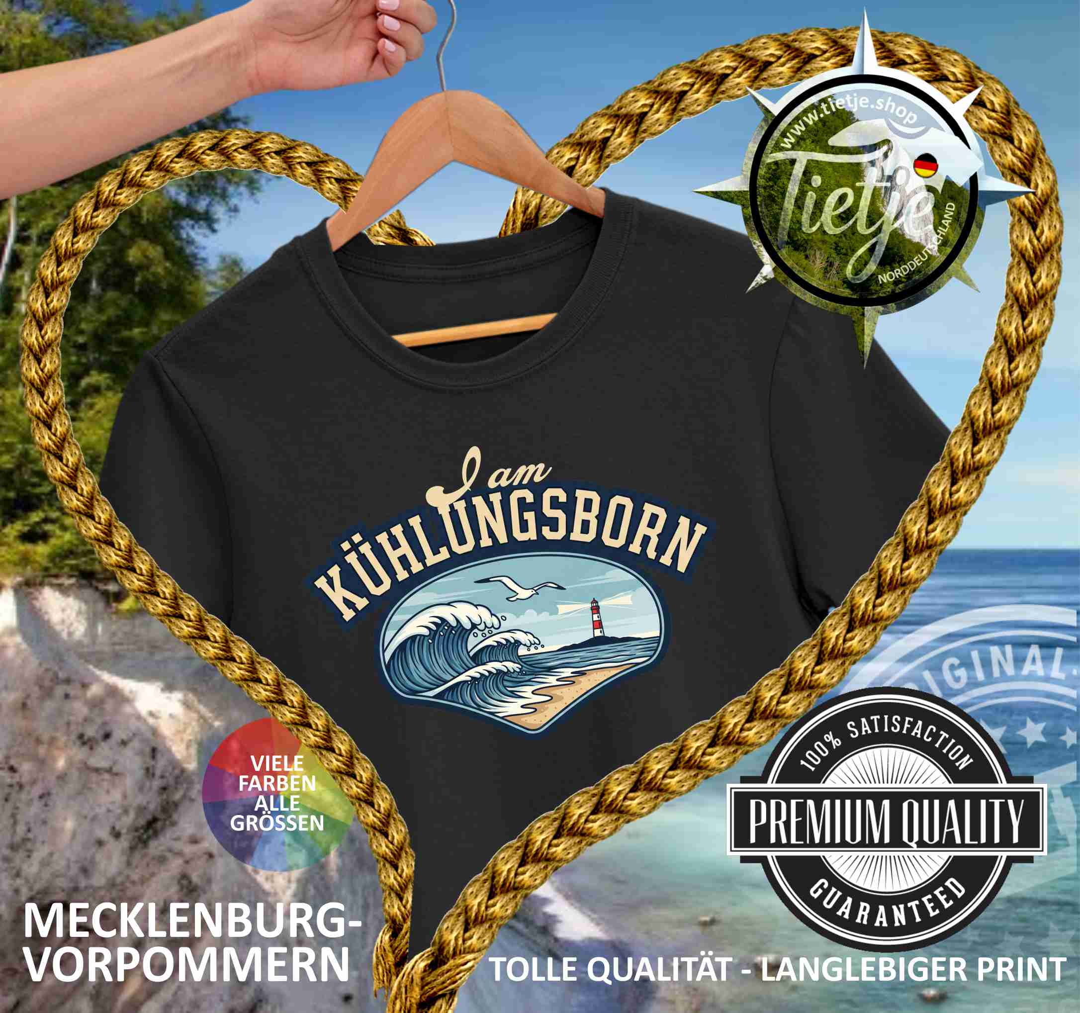 MECKLENBURG-VORPOMMERN - URLAUBSORTE - I AM KÜHLUNGSBORN  - Damen Premiumshirt