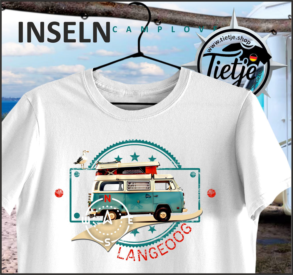 INSELN - LANGEOOG - CAMPLOVE - Damen Premiumshirt