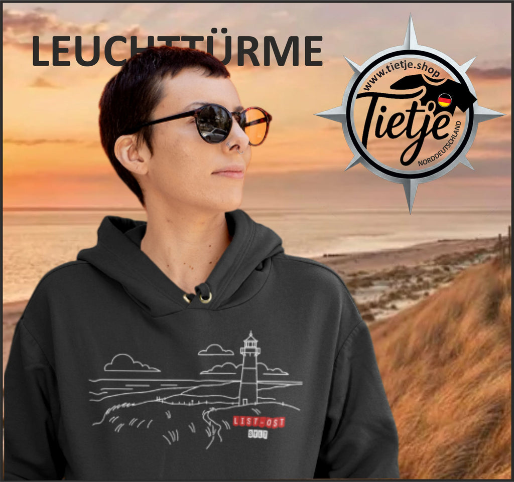 SCHLESWIG-HOLSTEIN - LEUCHTTÜRME - LIST-OST Sylt  - Unisex Kapuzenpullover Hoodie