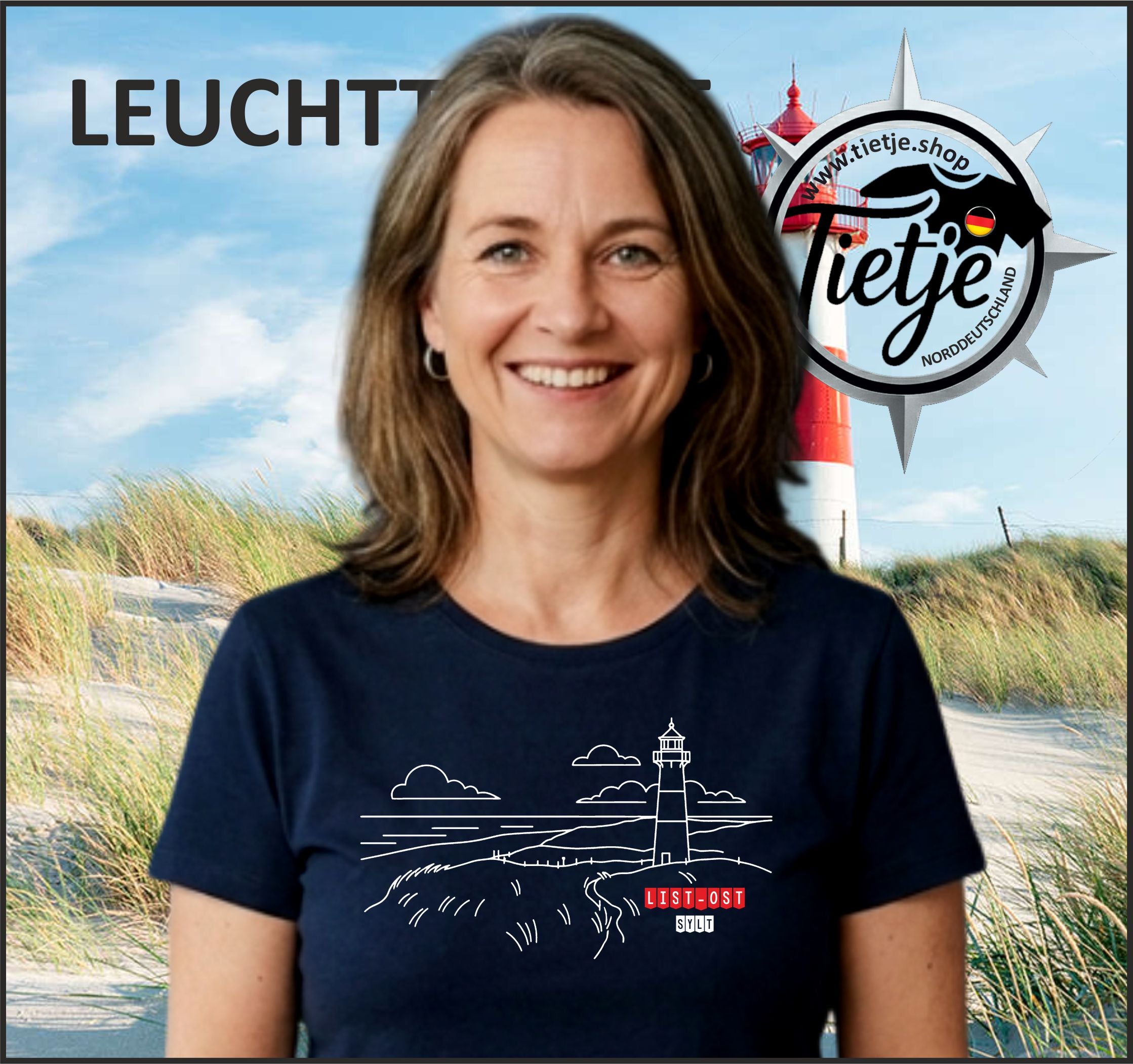 SCHLESWIG-HOLSTEIN - LEUCHTTÜRME - LIST-OST Sylt  - Damen Premiumshirt