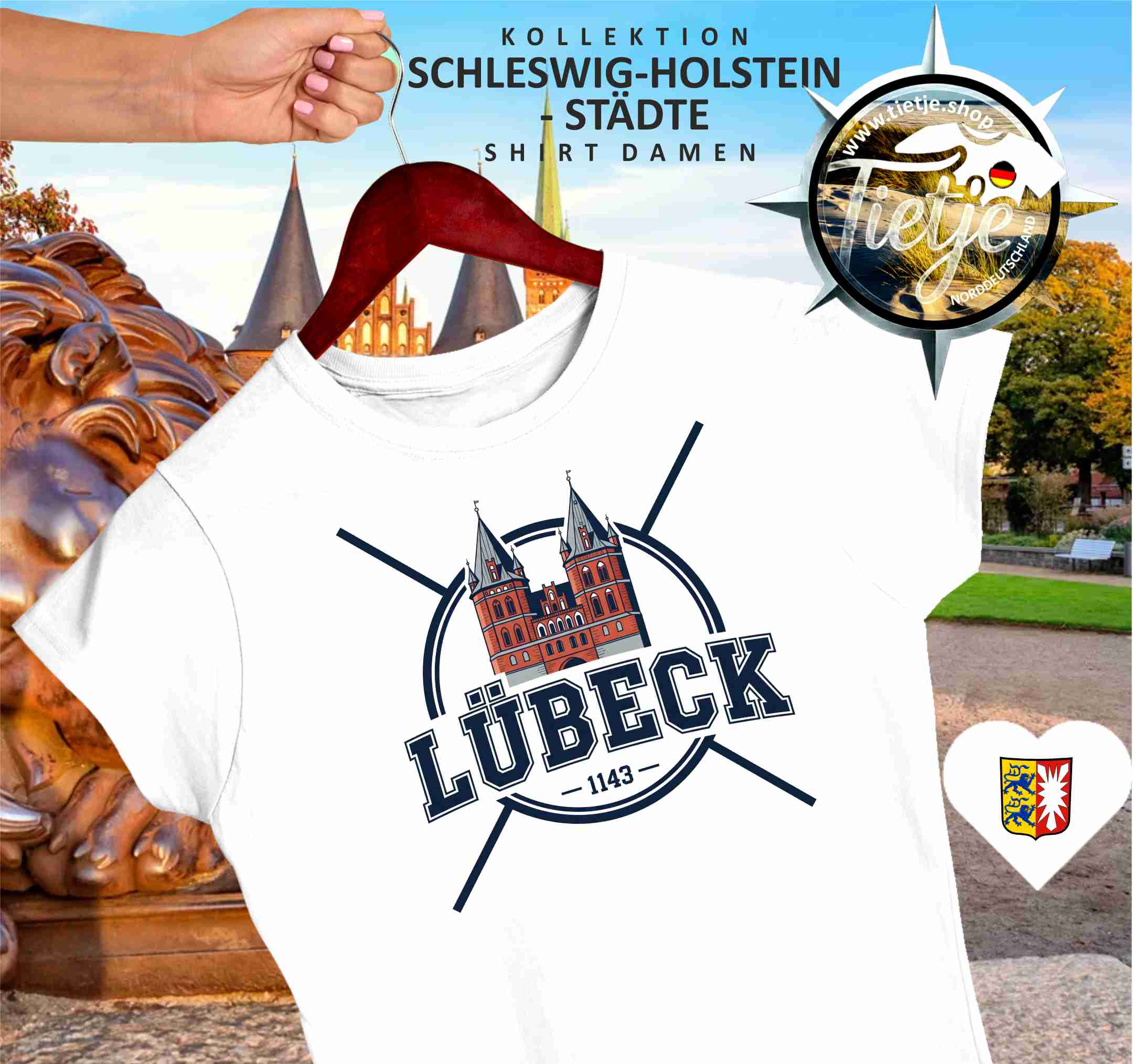 SCHLESWIG-HOLSTEIN - Städte - Lübeck  - Damen Premiumshirt