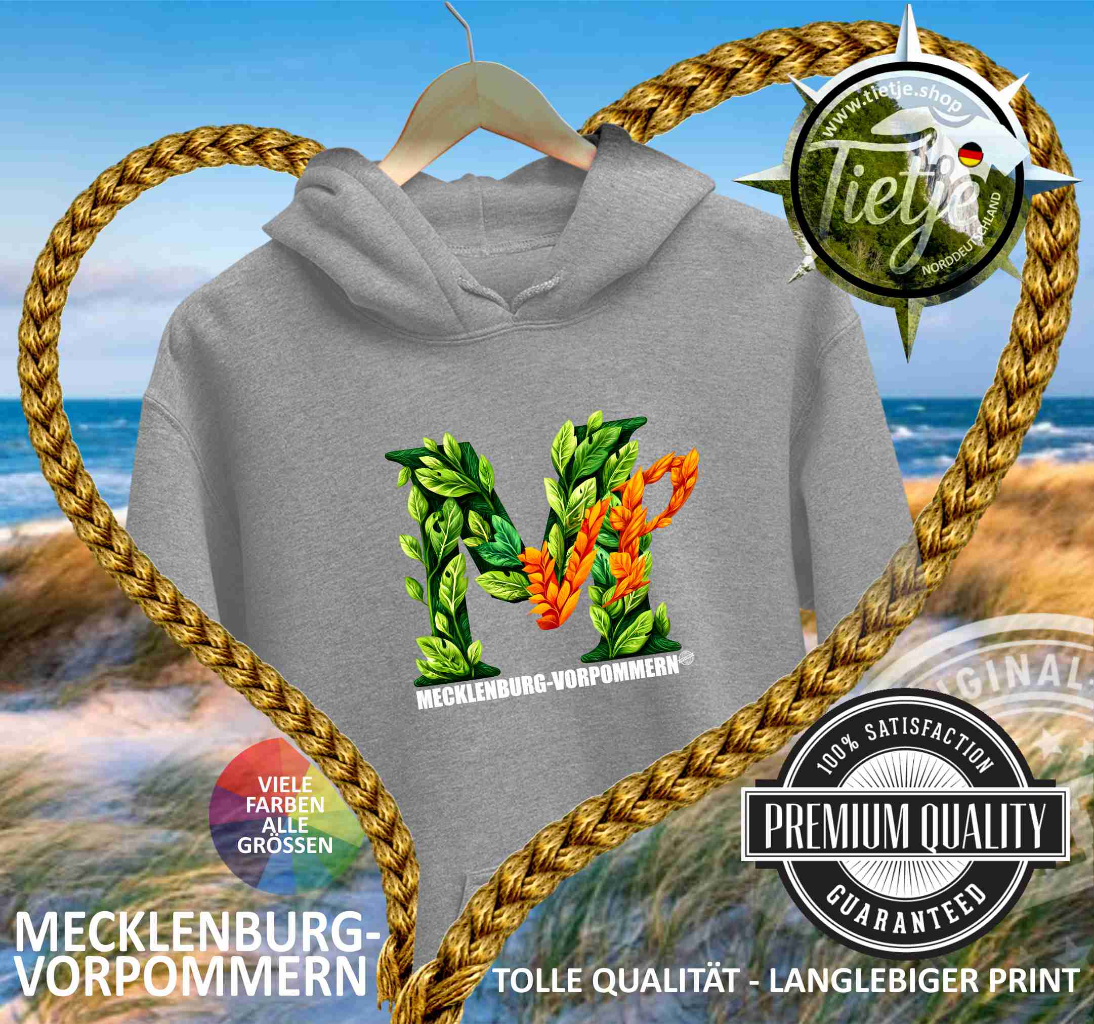 MECKLENBURG-VORPOMMERN - MVP  - Unisex Kapuzenpullover Hoodie