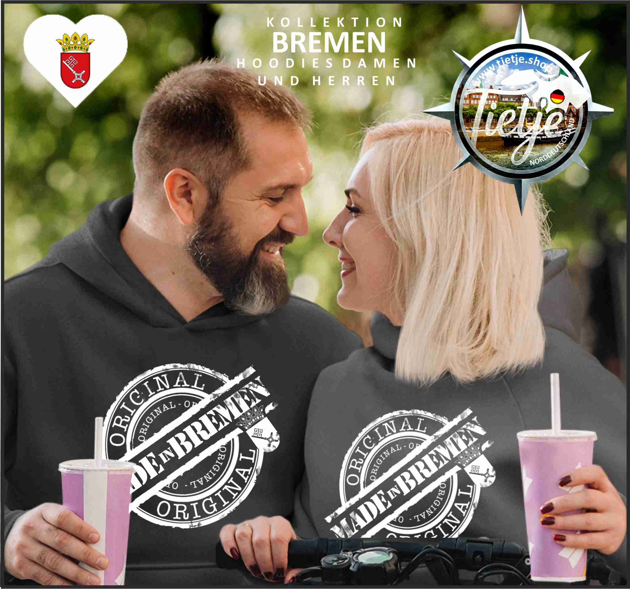 BREMEN - MADE in BREMEN  - Unisex Kapuzenpullover Hoodie