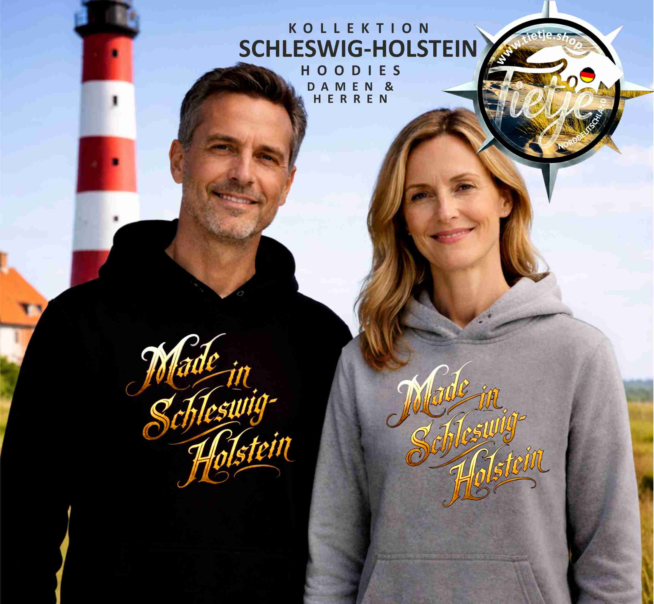 SCHLESWIG-HOLSTEIN - Made in Schleswig-Holstein  - Unisex Kapuzenpullover Hoodie
