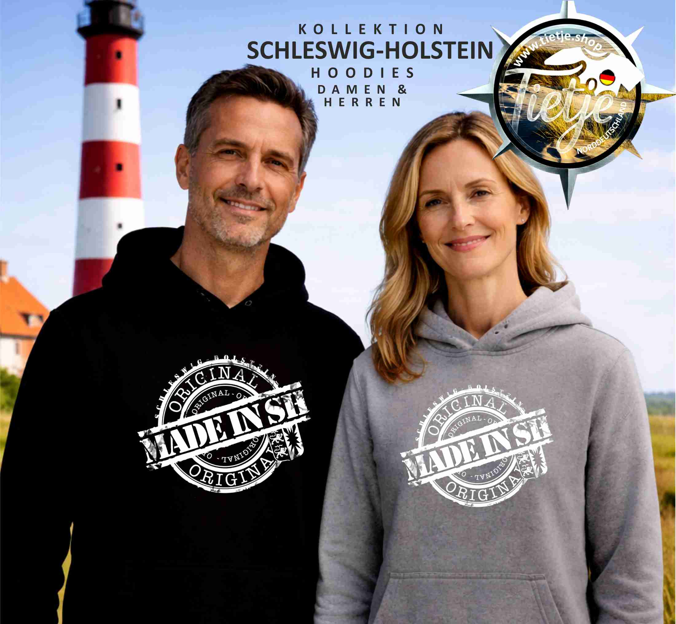 SCHLESWIG-HOLSTEIN - Made in Schleswig-Holstein  - Unisex Kapuzenpullover Hoodie
