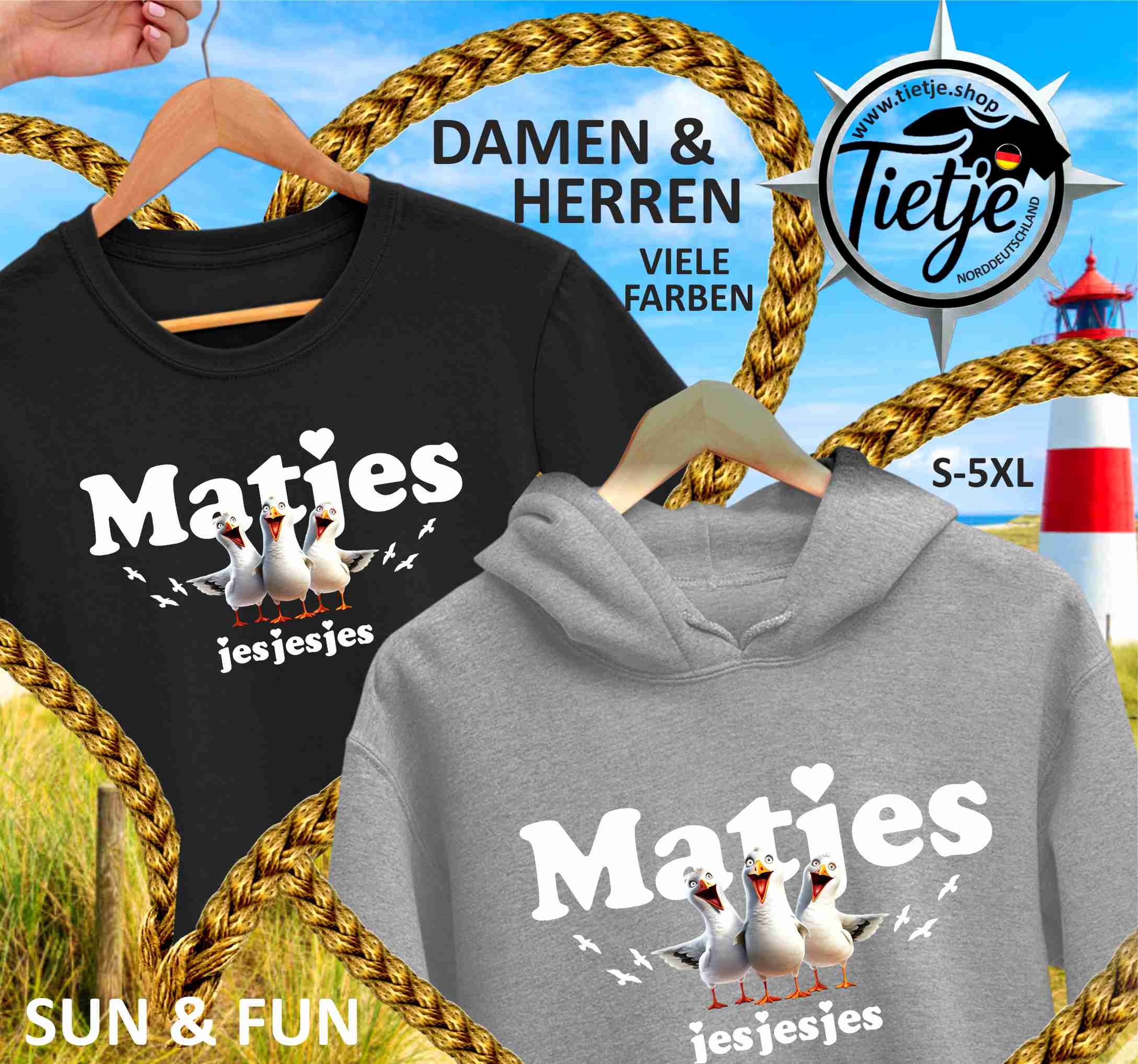 FUN & SUN - MATJES jesjesjes  - Herren Shirt