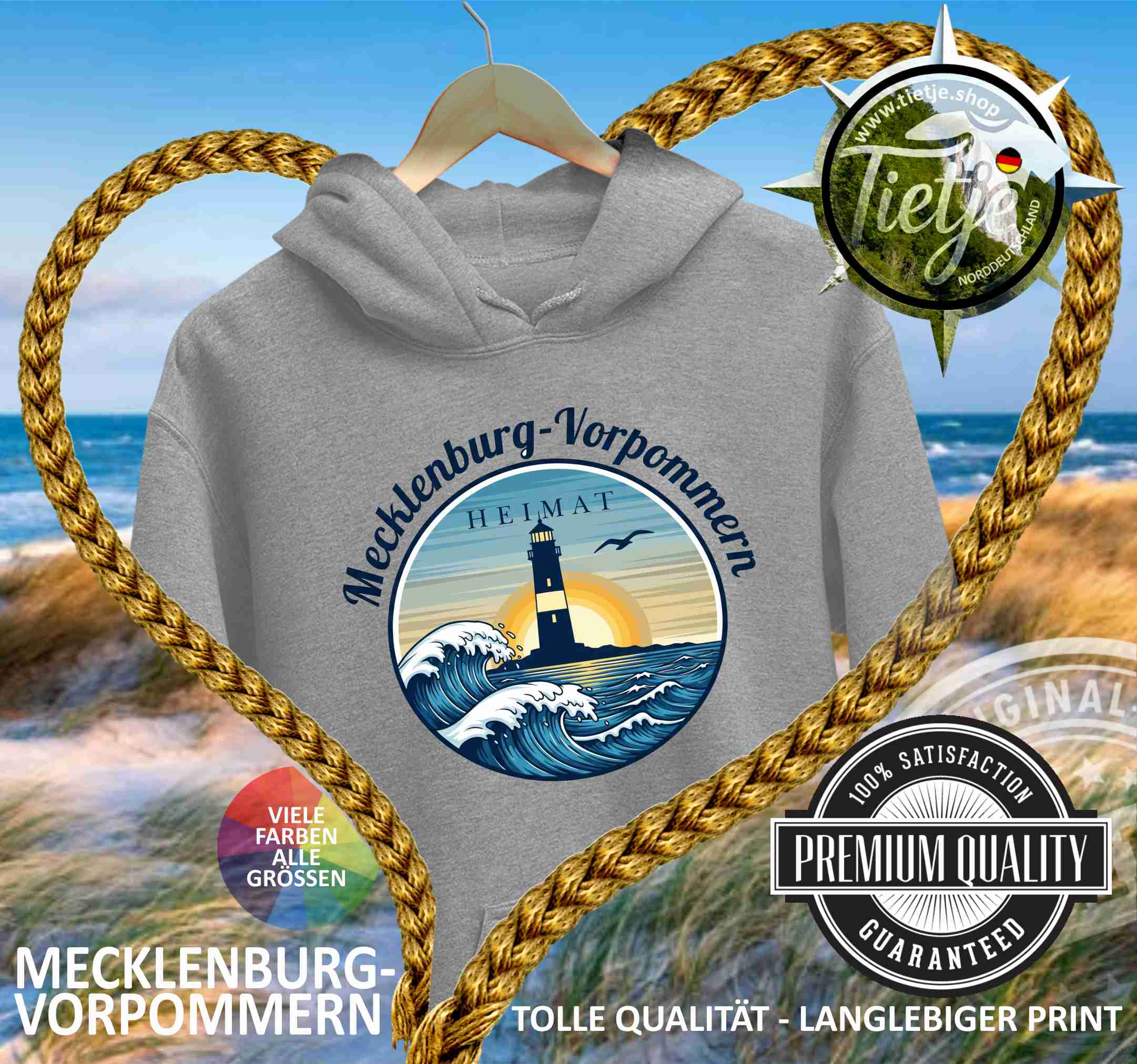 MECKLENBURG-VORPOMMERN - HEIMAT  - Unisex Kapuzenpullover Hoodie