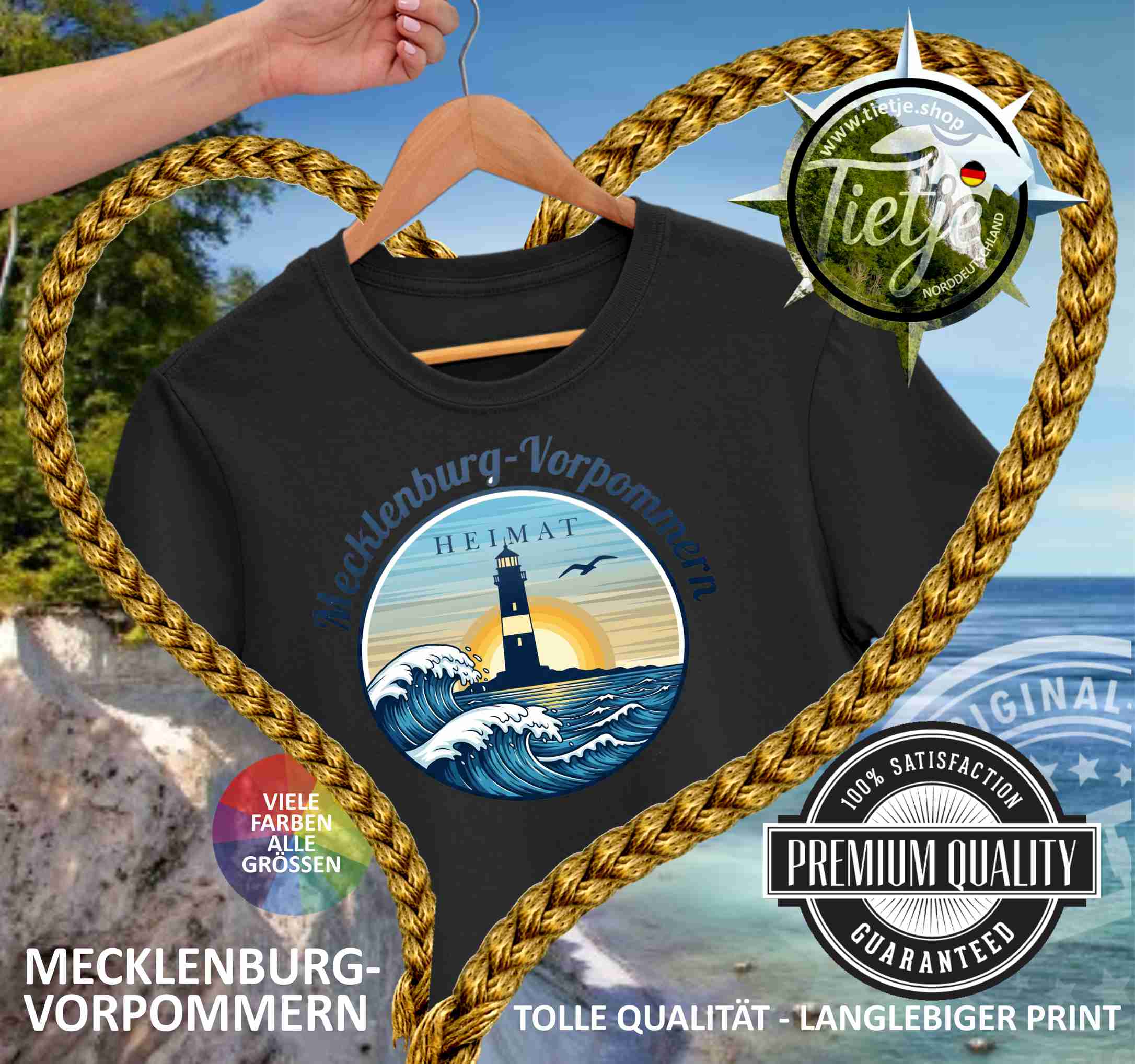 MECKLENBURG-VORPOMMERN - HEIMAT  - Damen Premiumshirt