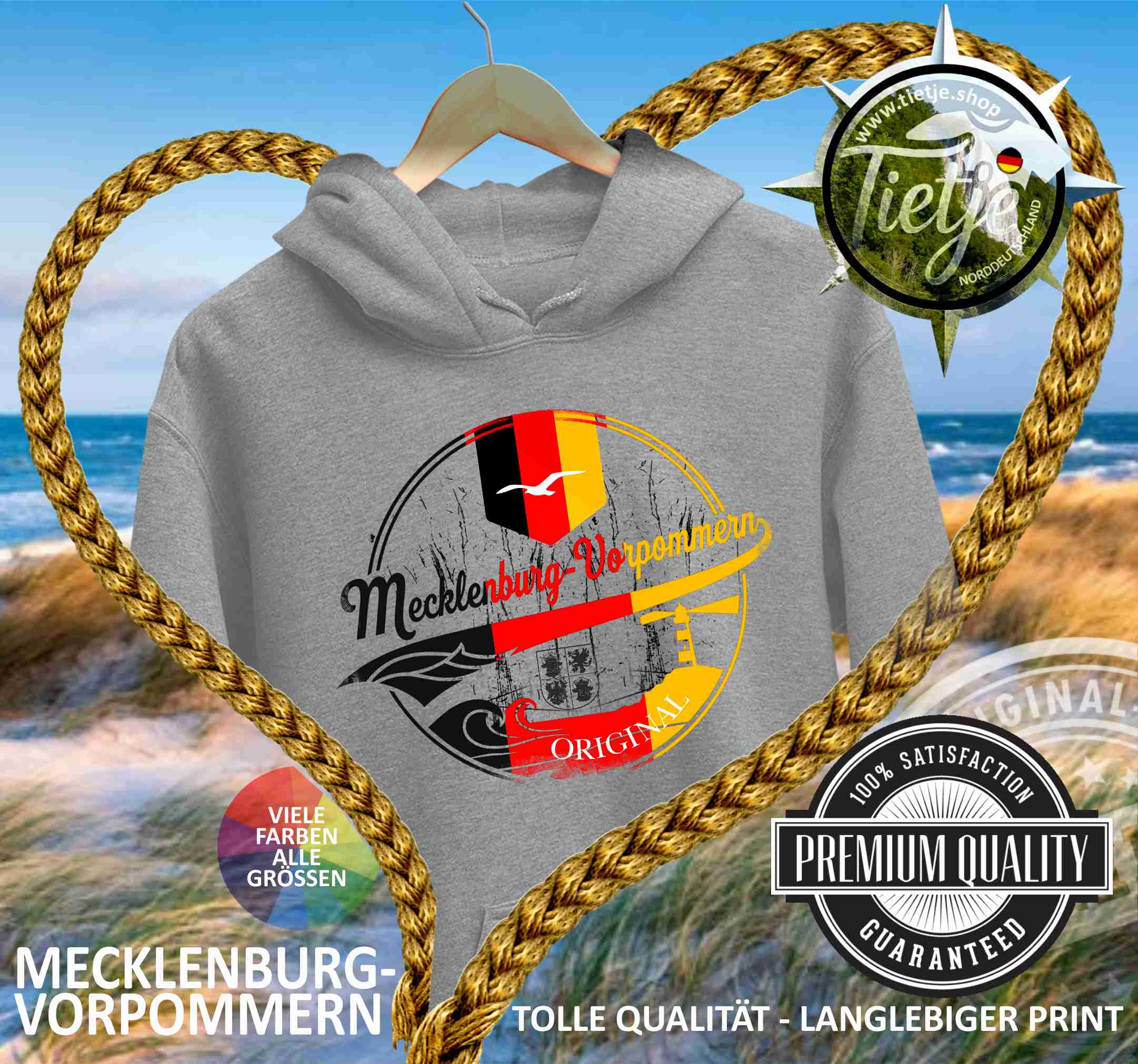 MECKLENBURG-VORPOMMERN - CRUSHED  - Unisex Kapuzenpullover Hoodie