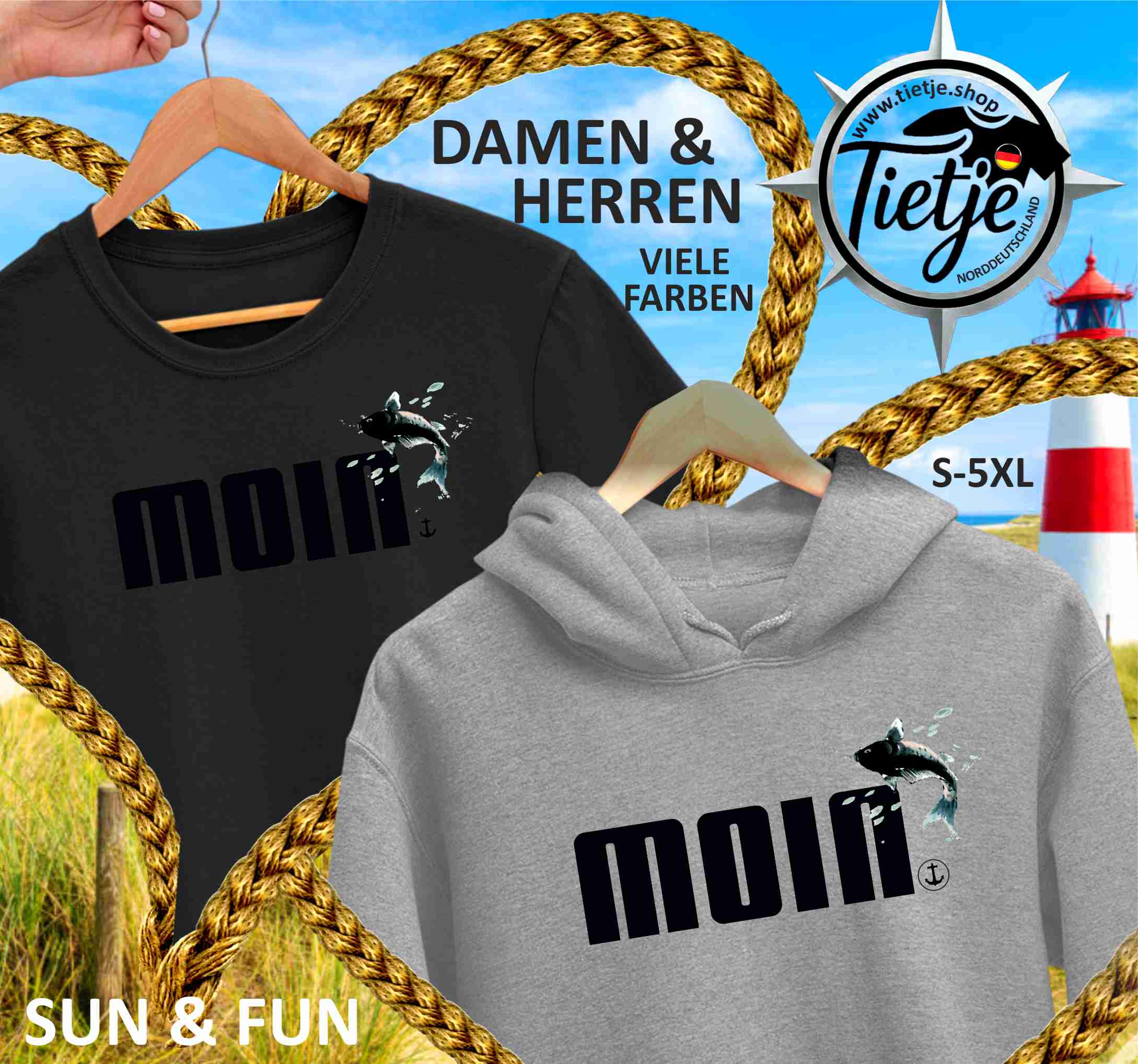 FUN & SUN - MOIN  - Damen Premiumshirt