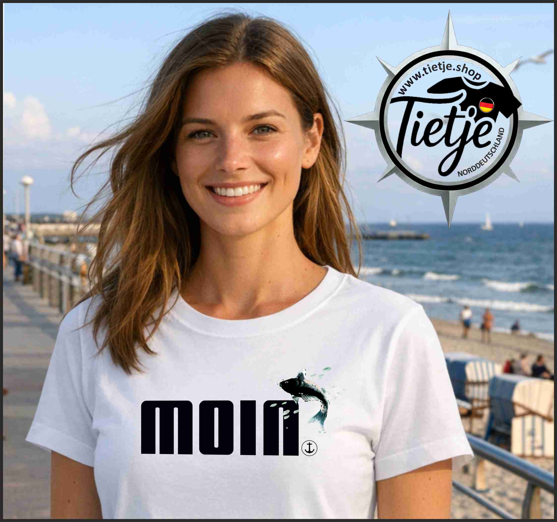 FUN & SUN - MOIN  - Damen Premiumshirt