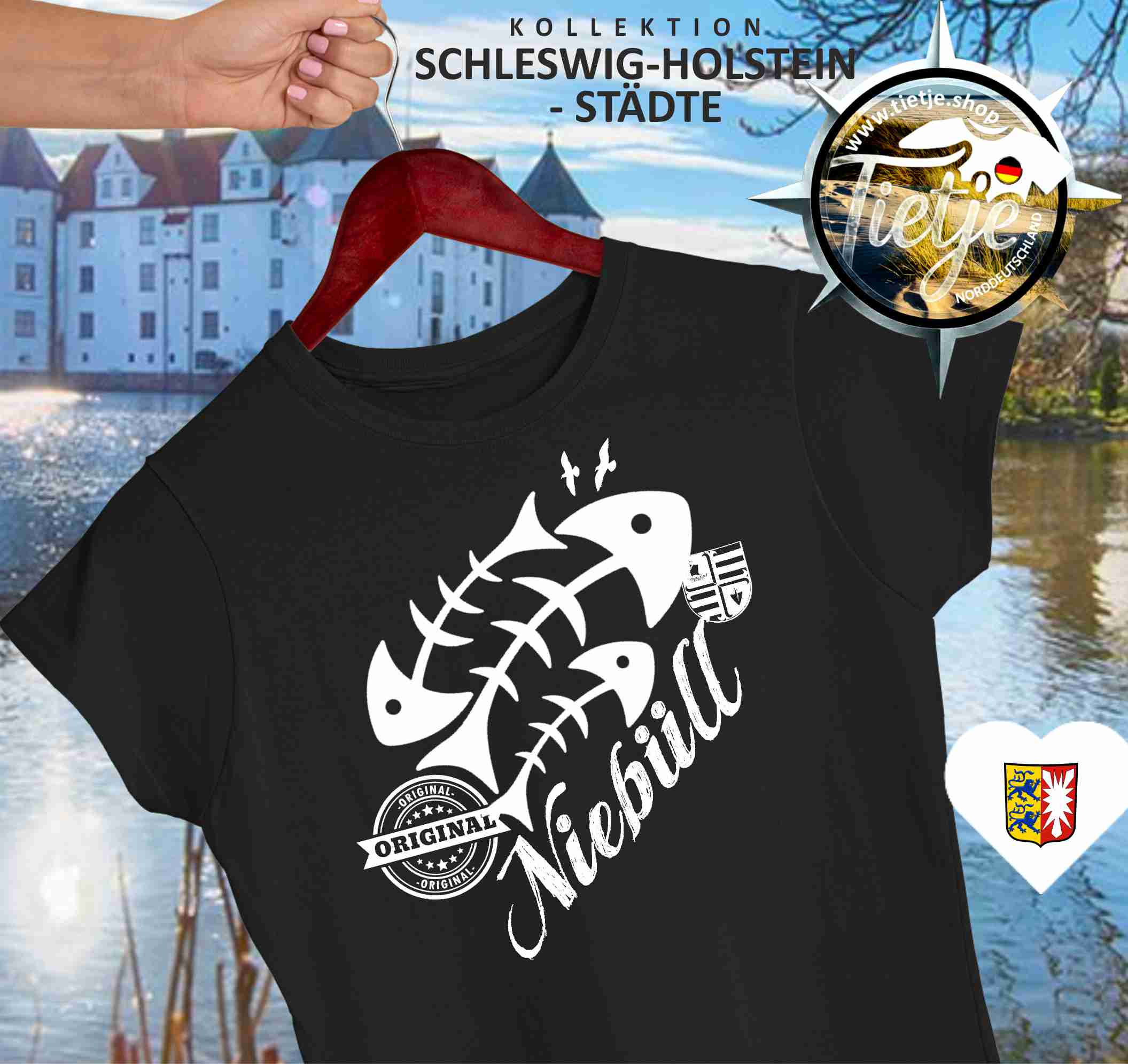 SCHLESWIG-HOLSTEIN - Städte - Niebüll  - Damen Premiumshirt