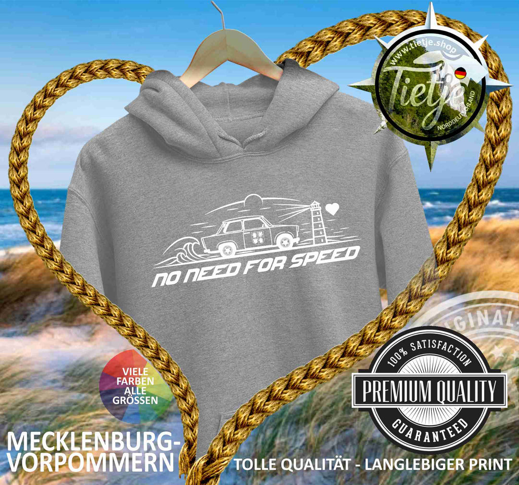 MECKLENBURG-VORPOMMERN - NO NEED FOR SPEED  - Unisex Kapuzenpullover Hoodie