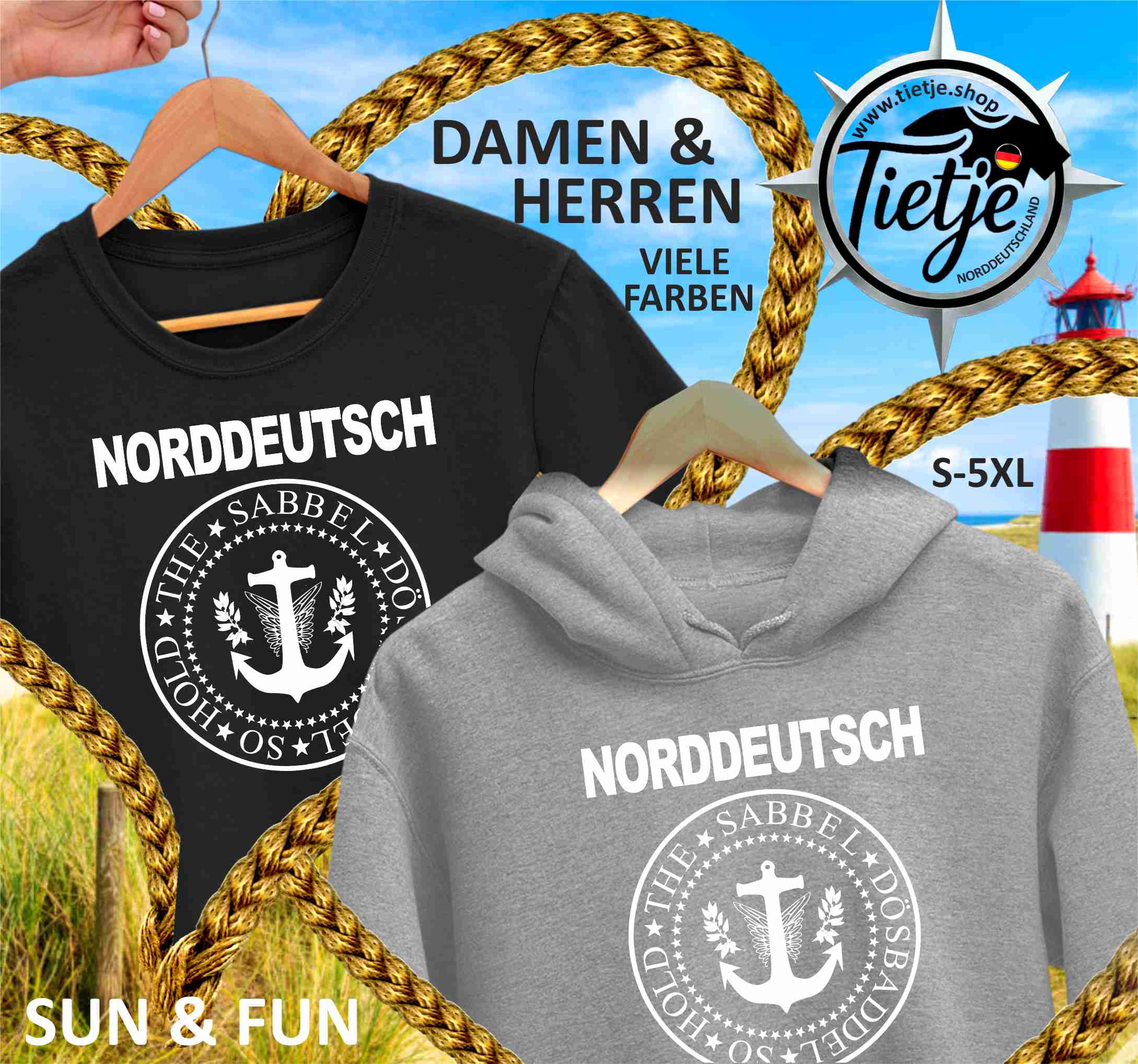FUN & SUN - NORDDEUTSCH - SO HOLD THE SABBEL DÖSBADDEL  - Damen Premiumshirt