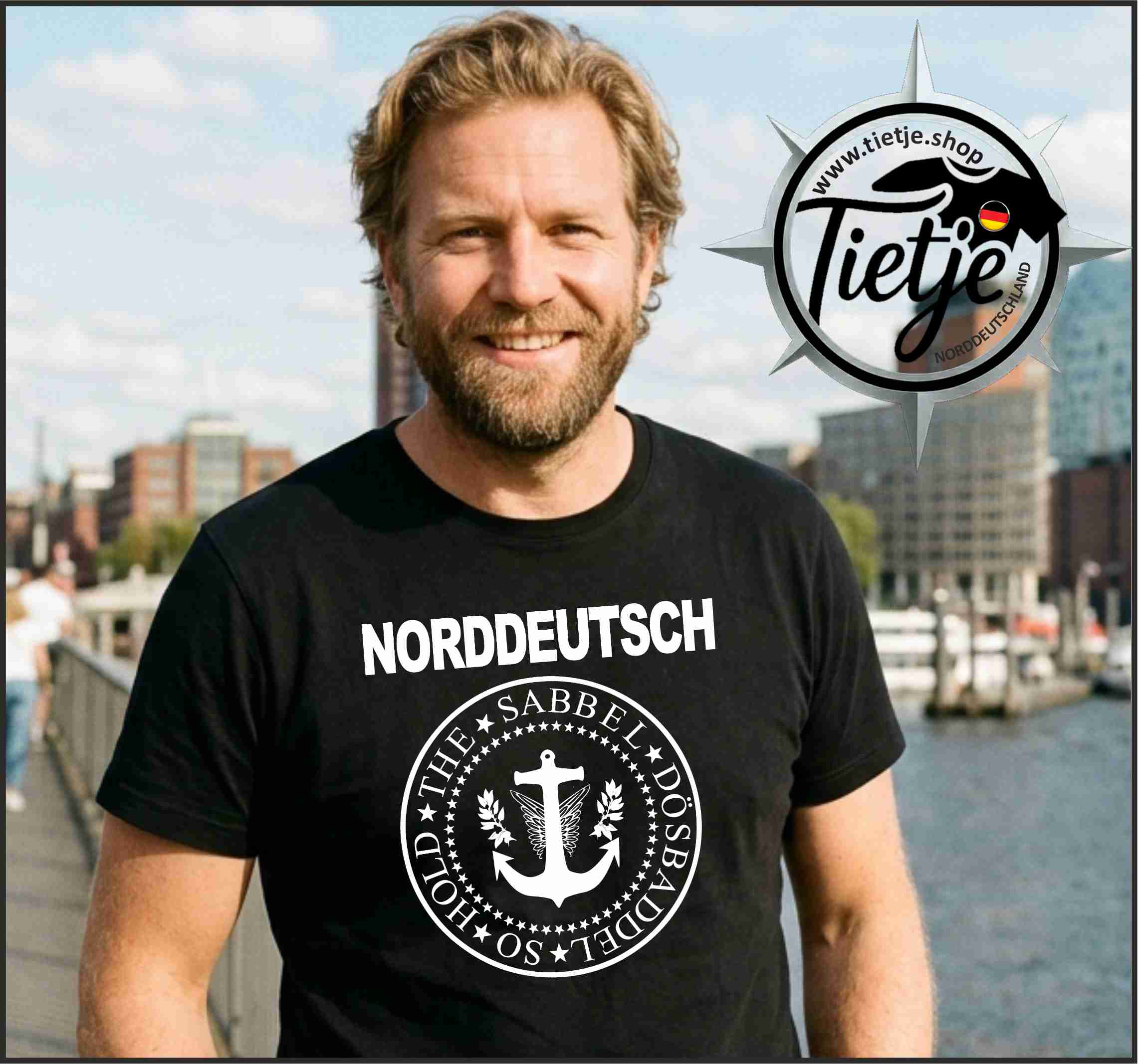 FUN & SUN - NORDDEUTSCH - SO HOLD THE SABBEL DÖSBADDEL  - Herren Shirt