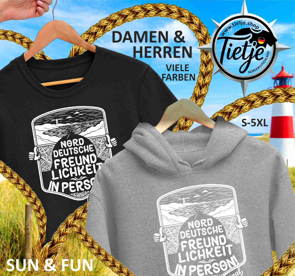 FUN & SUN - NORDEUTSCHE FREUNDLICHKEIT IN PERSON  - Unisex Kapuzenpullover Hoodie