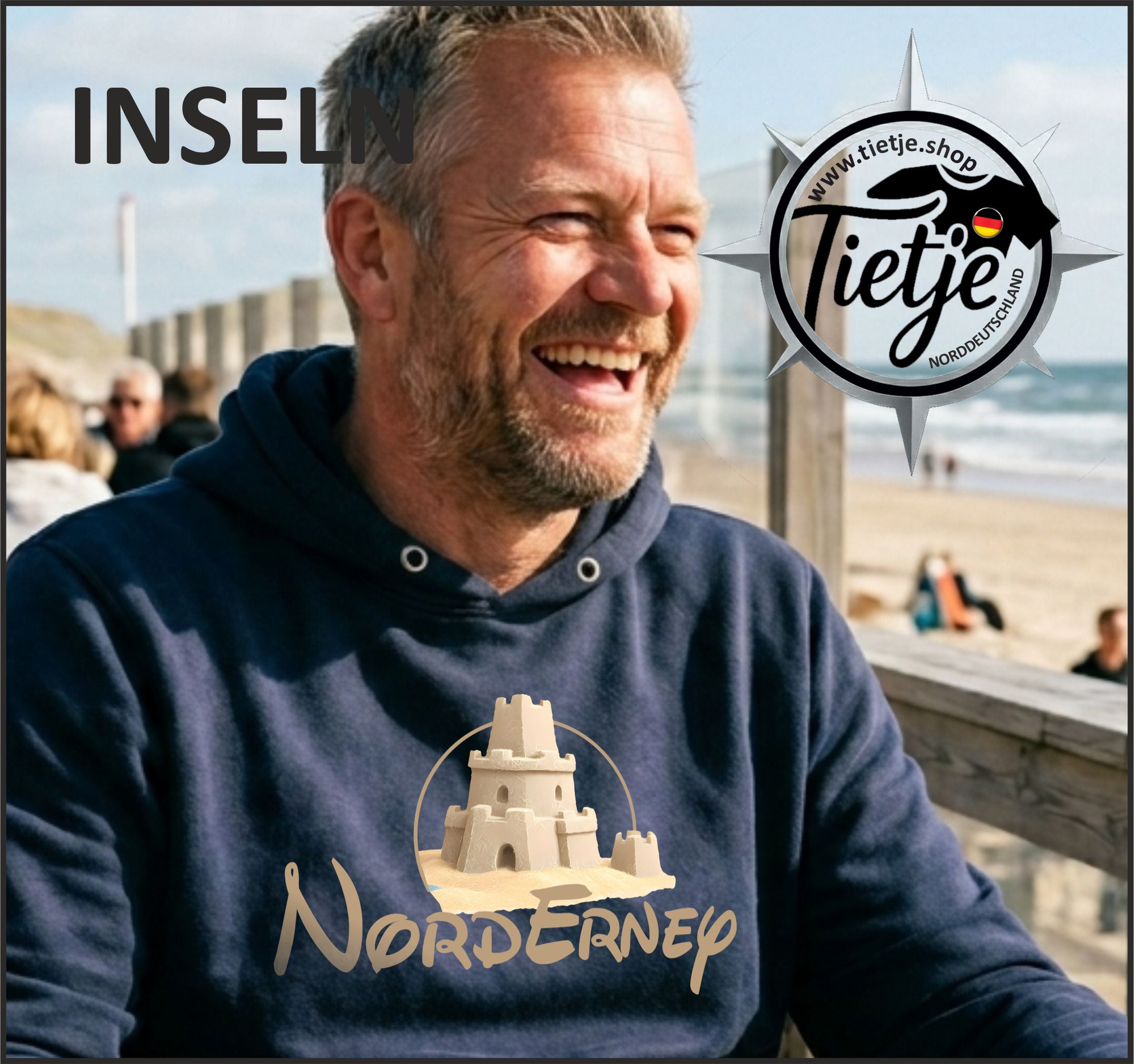 INSELN - NORDERNEY  - Unisex Kapuzenpullover Hoodie