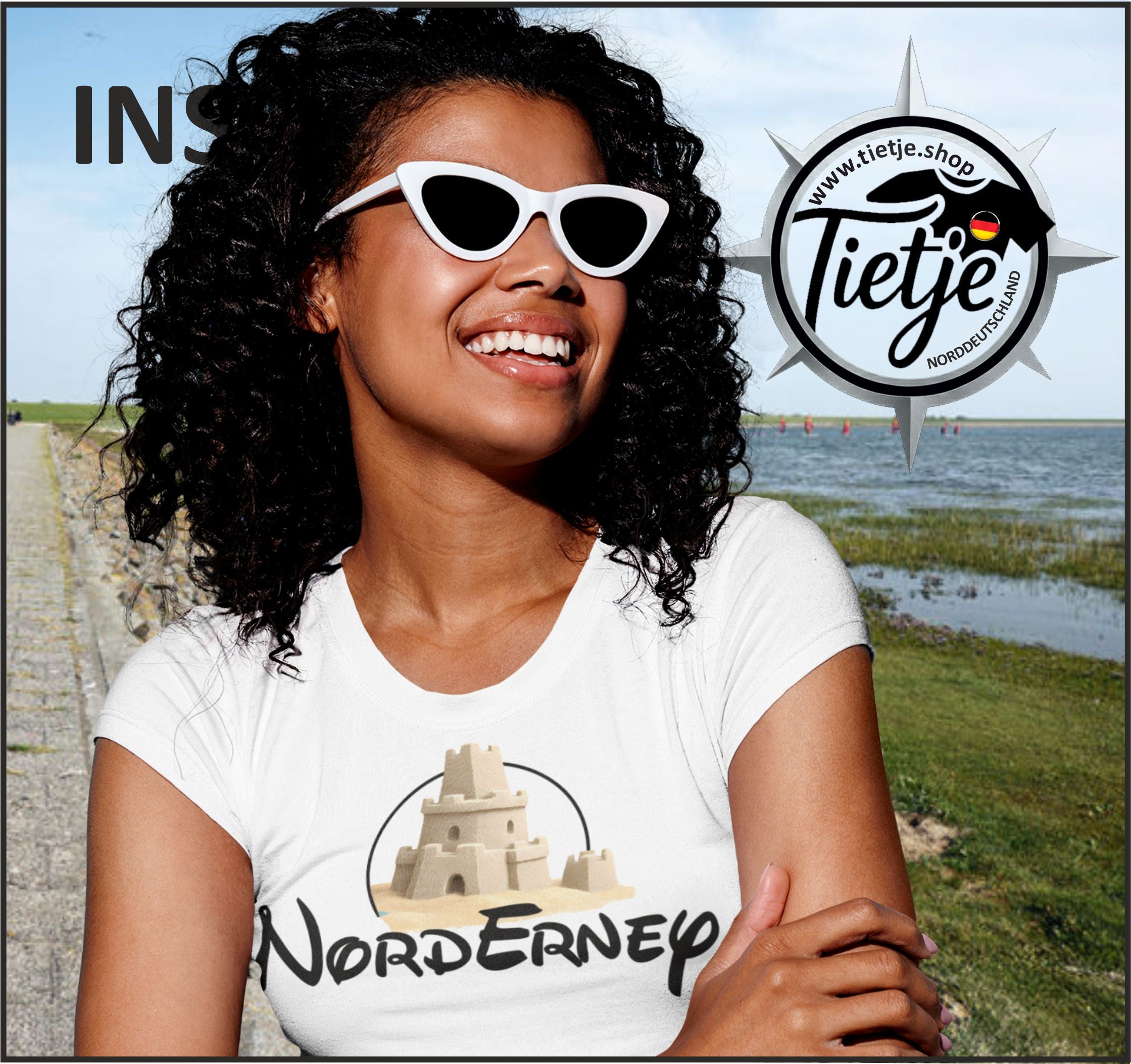INSELN - NORDERNEY  - Damen Premiumshirt