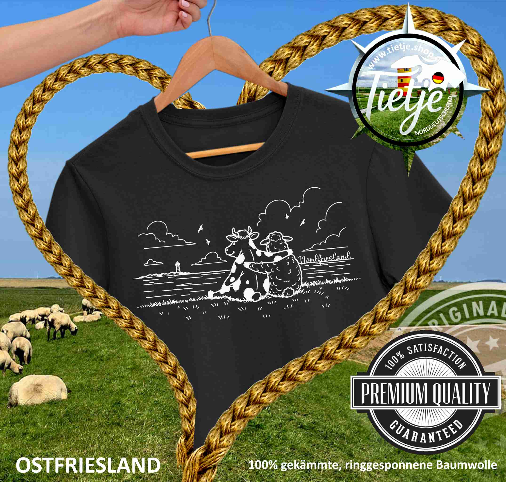 OSTFRIESLAND -  HEIMAT - Nordfriesland  - Herren Shirt