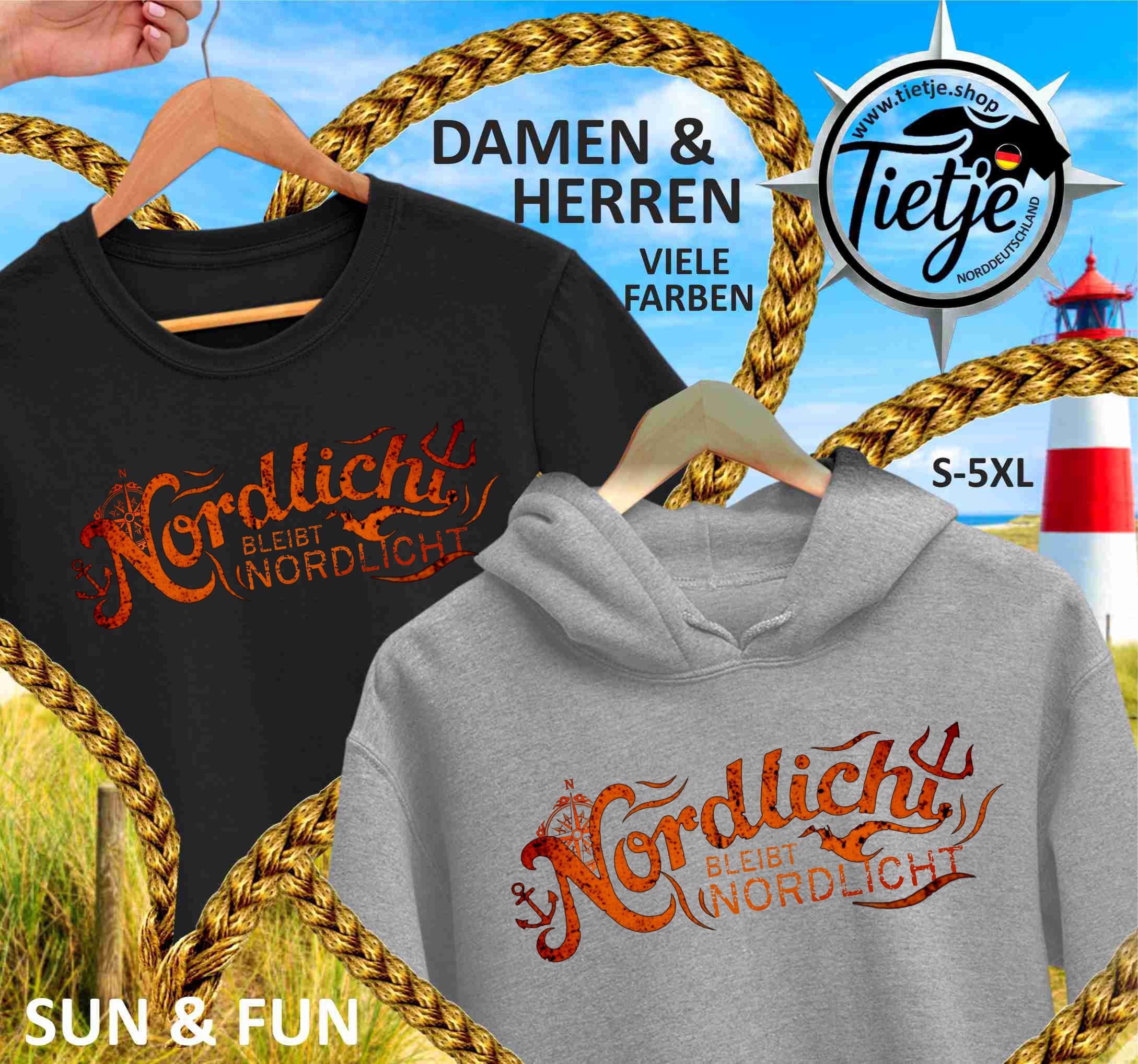 FUN & SUN - NORDLICHT bleibt NORDLICHT  - Herren Shirt