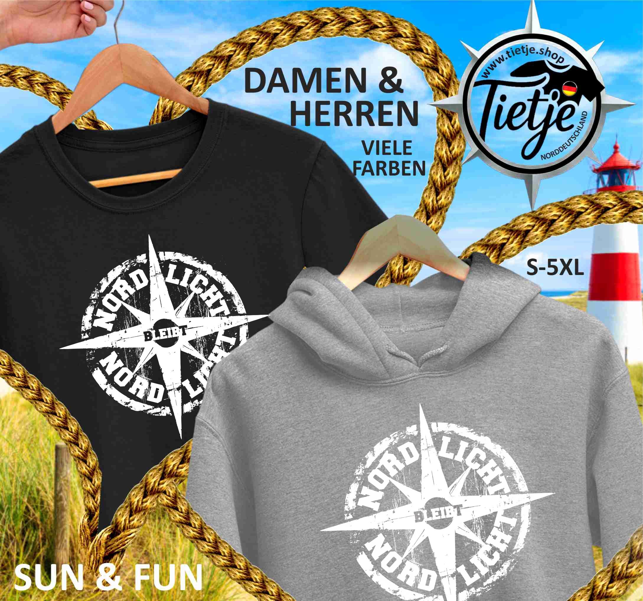 FUN & SUN - NORDLICHT bleibt NORDLICHT  - Damen Premiumshirt