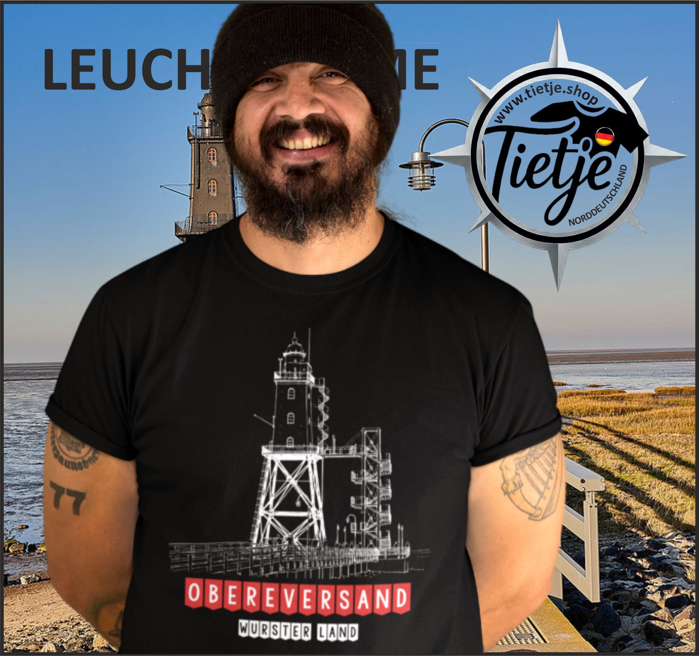 LEUCHTTÜRME - OBEREVERSAND  - Herren Shirt