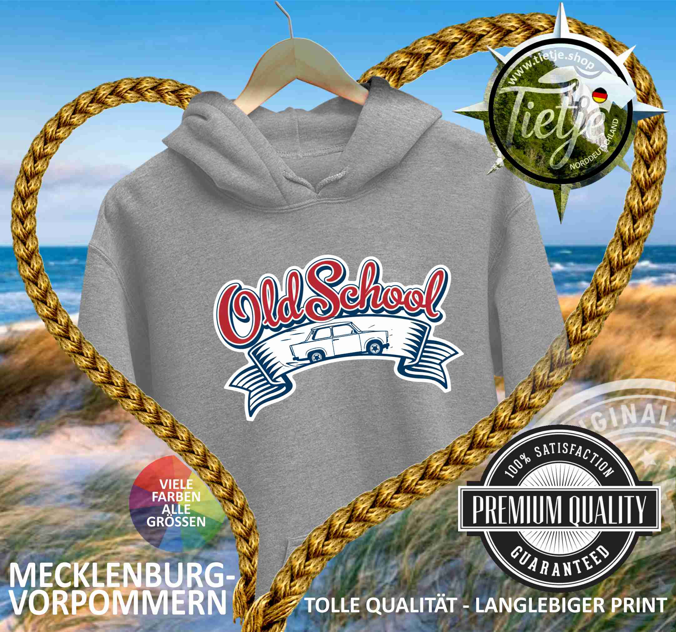 MECKLENBURG-VORPOMMERN - OLD SCHOOL  - Unisex Kapuzenpullover Hoodie