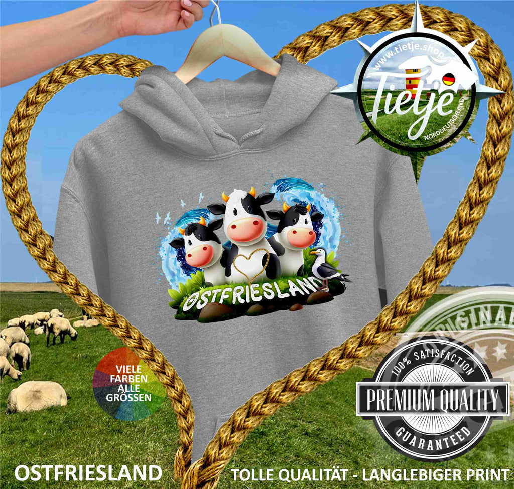 OSTFRIESLAND - LOVE  - Unisex Kapuzenpullover Hoodie