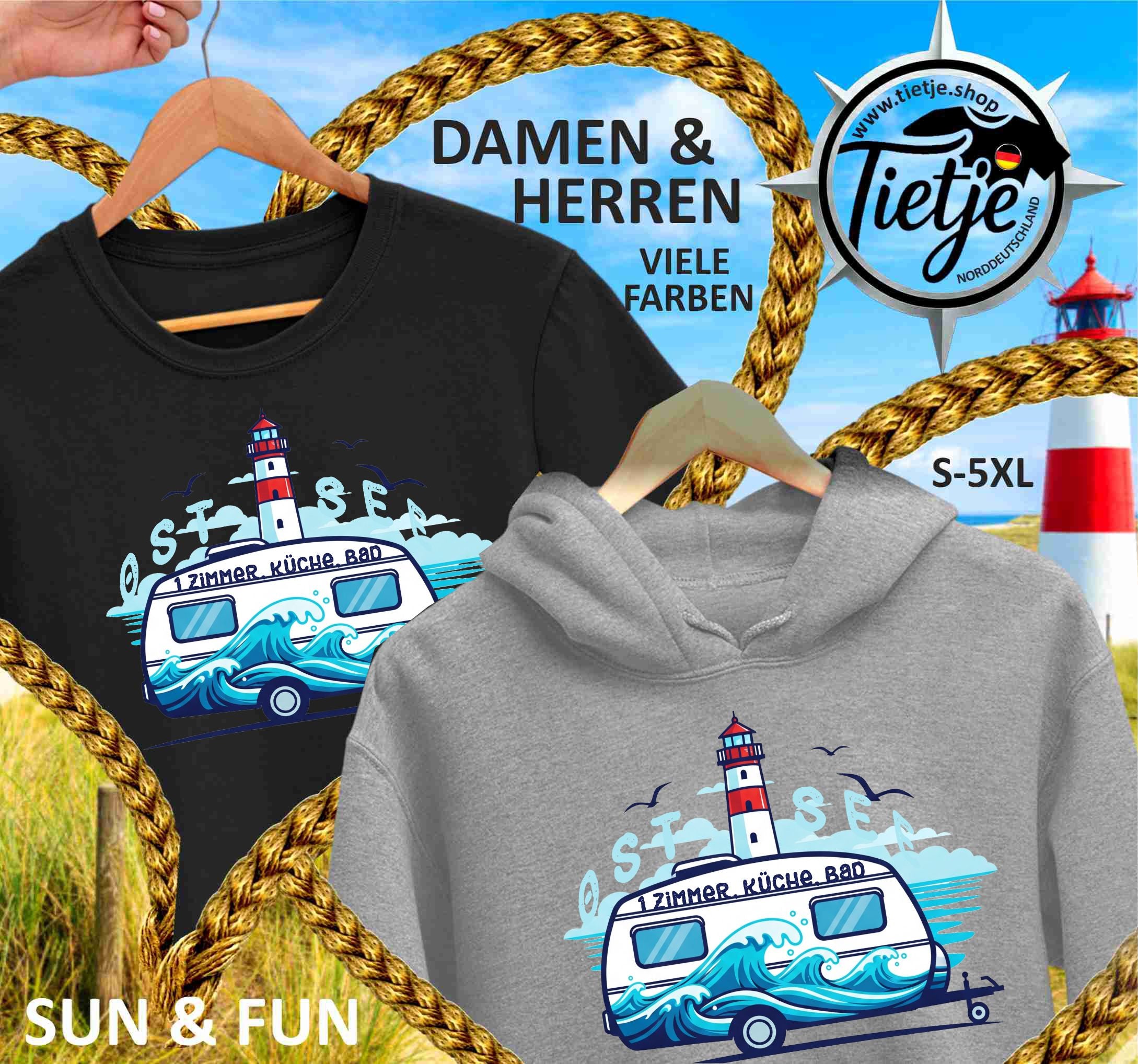 FUN & SUN - OSTSEE - 1 ZKB  - Damen Premiumshirt