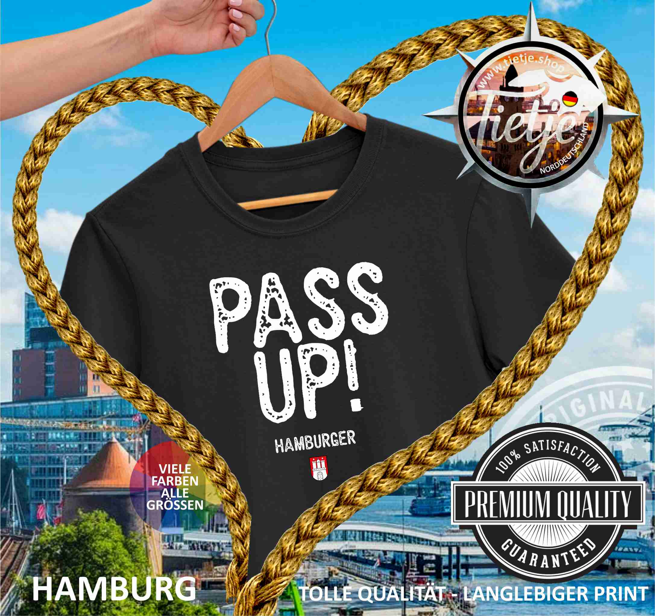HAMBURG - PASS UP - HAMBURGER  - Herren Shirt