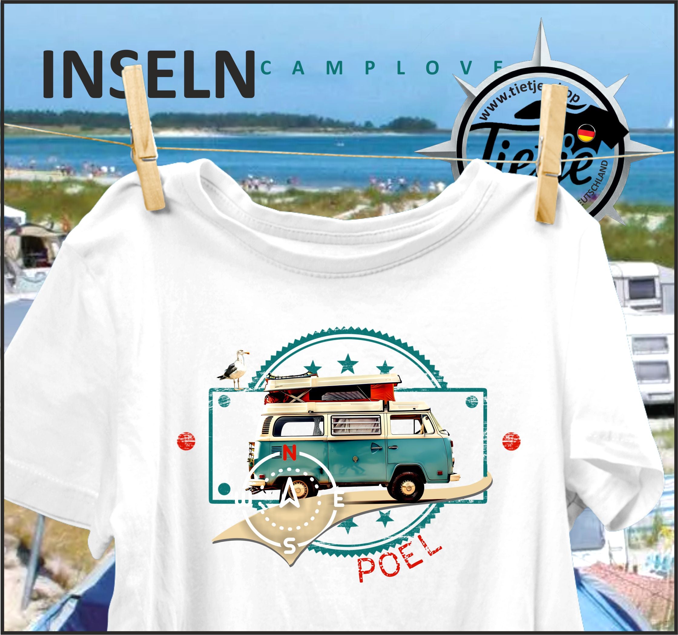 INSELN - PELLWORM - CAMPLOVE - Herren Shirt