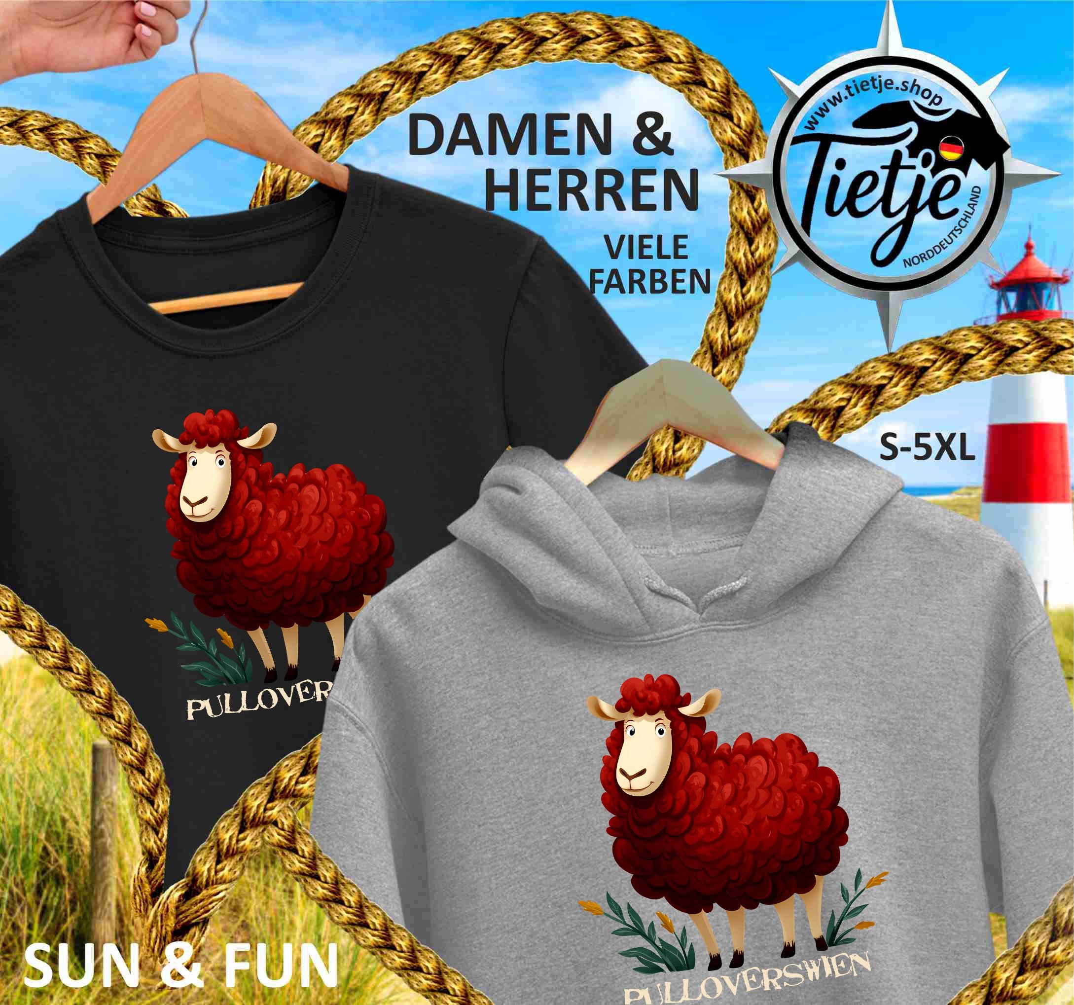 FUN & SUN - PULLOVERSWIEN  - Damen Premiumshirt