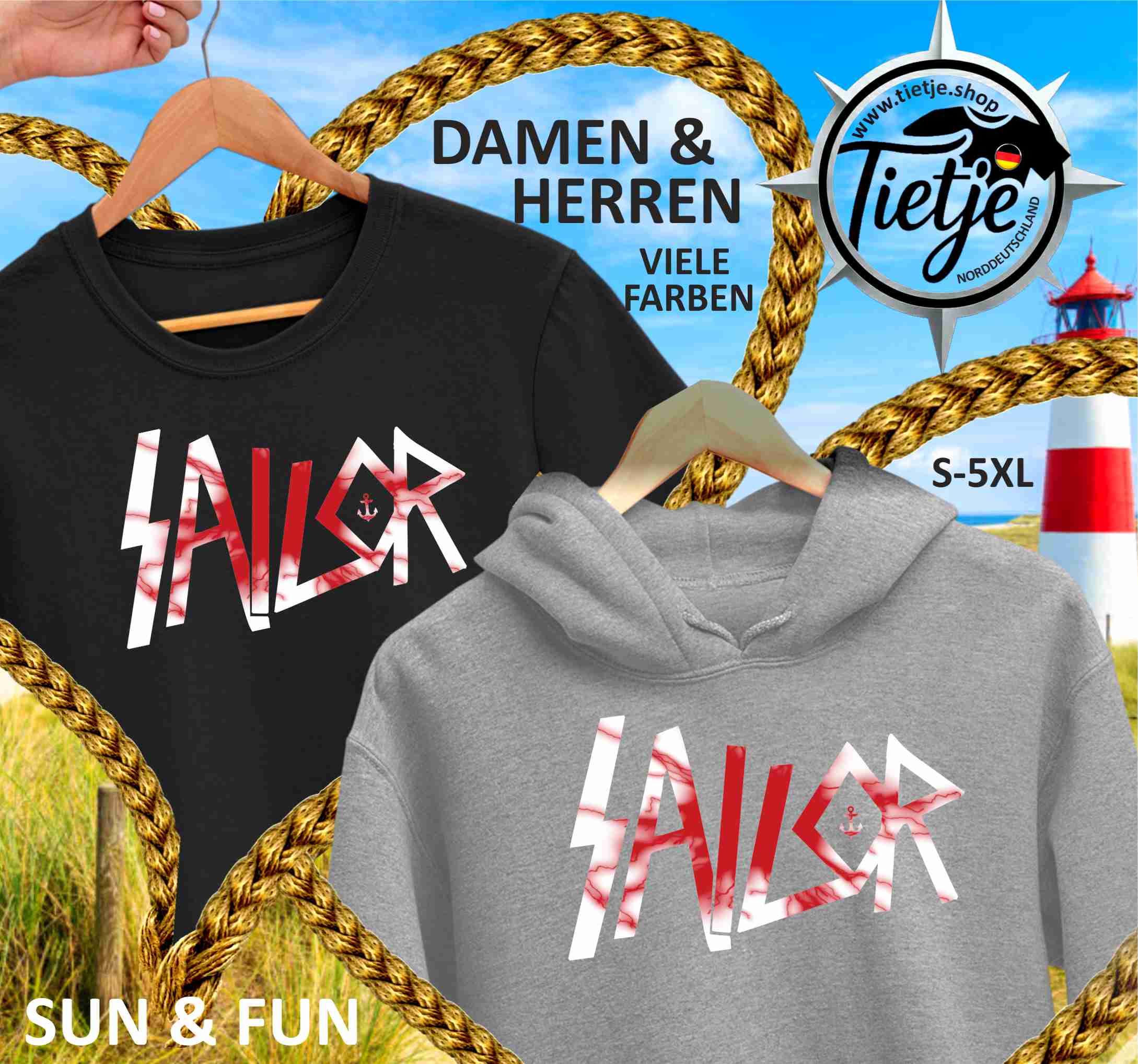 FUN & SUN - SAILOR  - Unisex Kapuzenpullover Hoodie