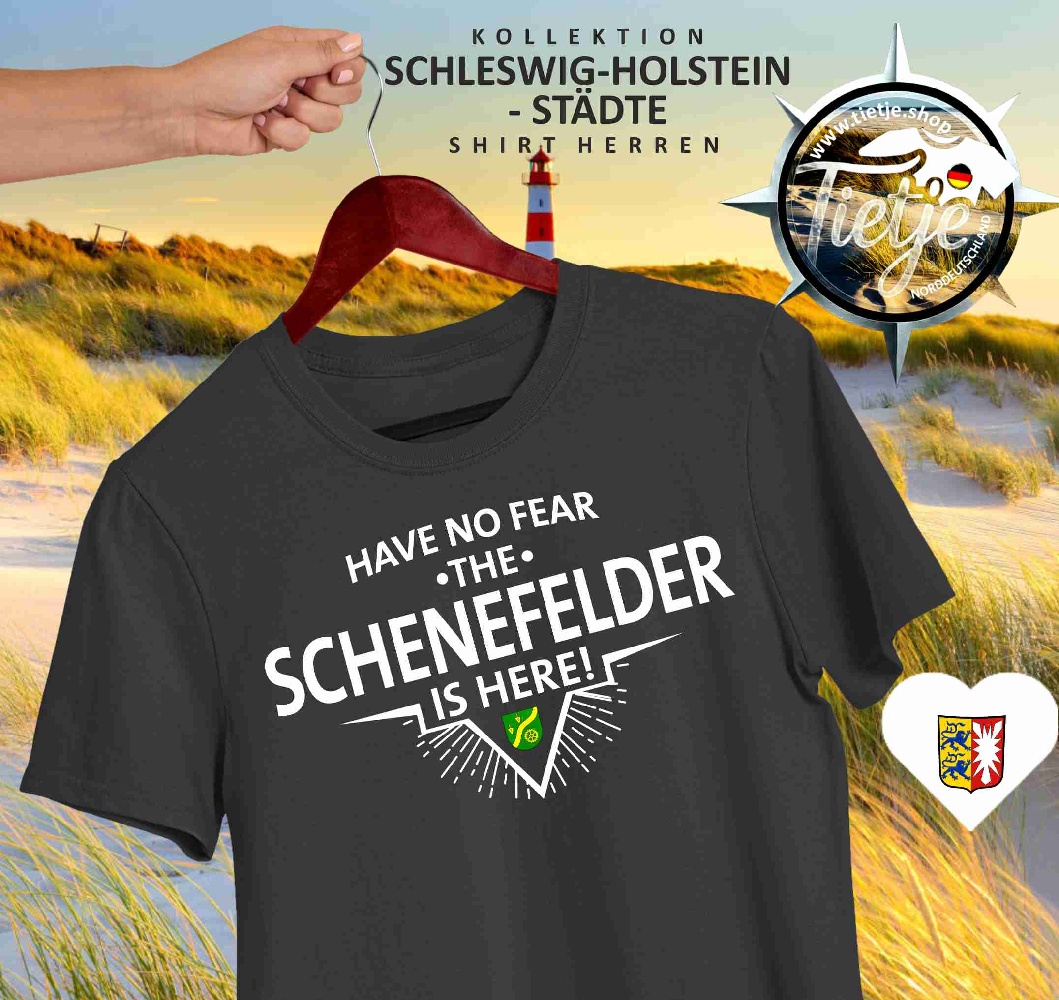 SCHLESWIG-HOLSTEIN - Städte - SCHENEFELDER  - Herren Shirt