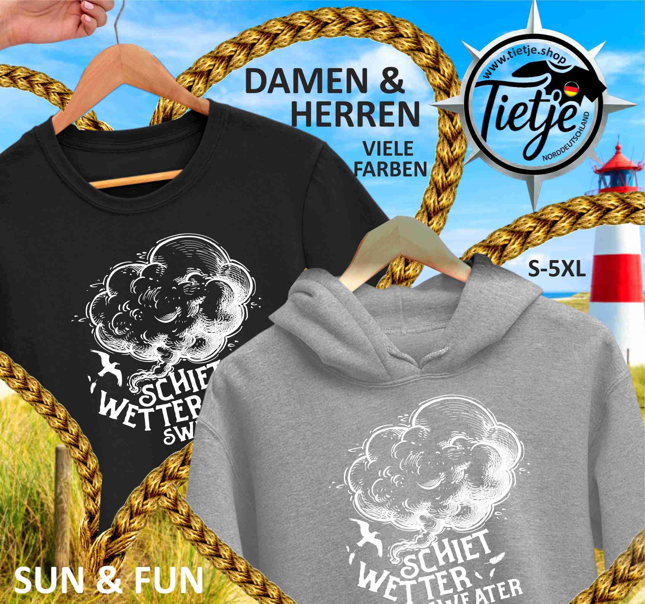 FUN & SUN - SCHIETWETTER SWEATER  - Herren Shirt