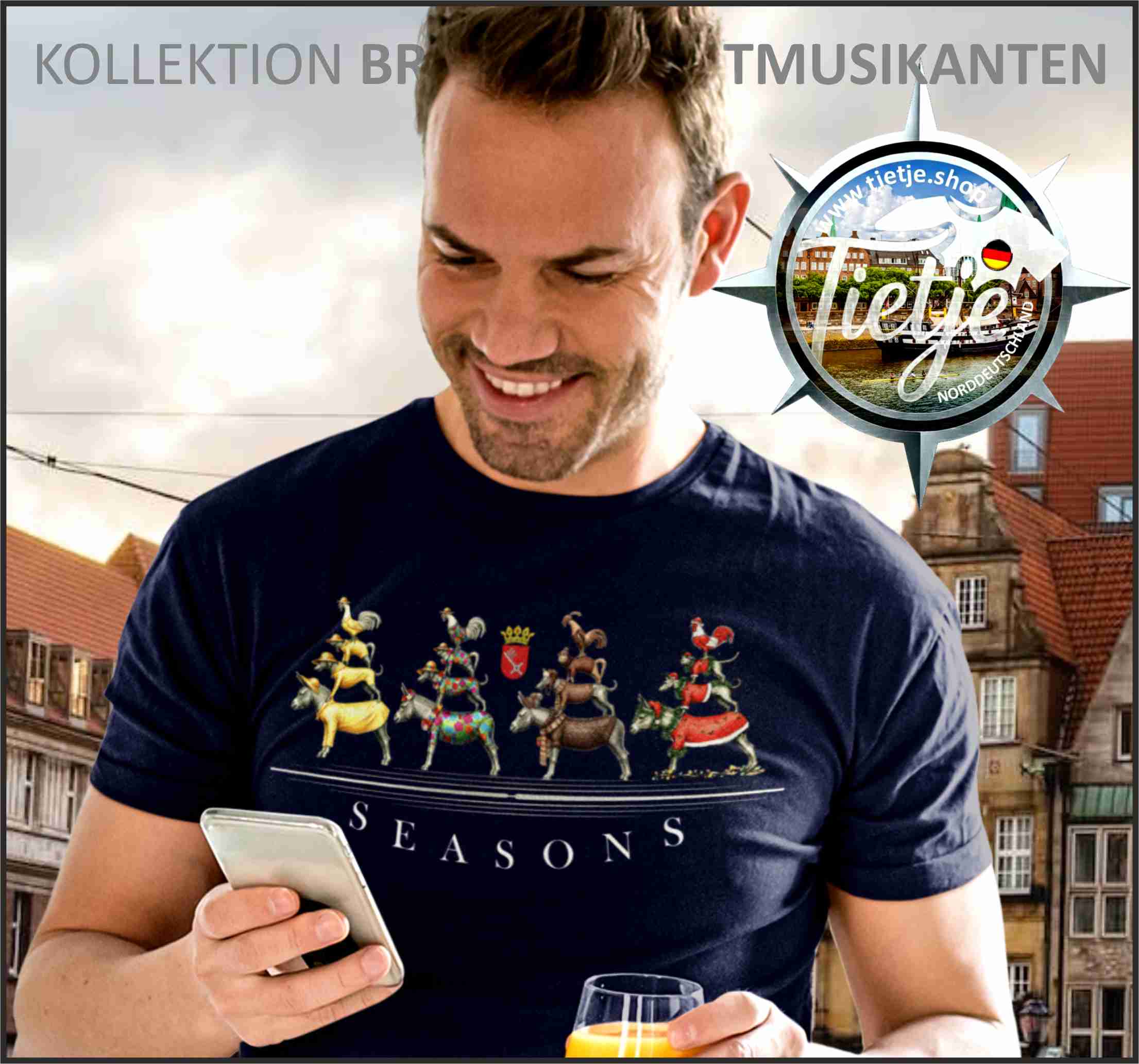 BREMEN - Stadtmusikanten - S E A S O N S  - Herren Shirt