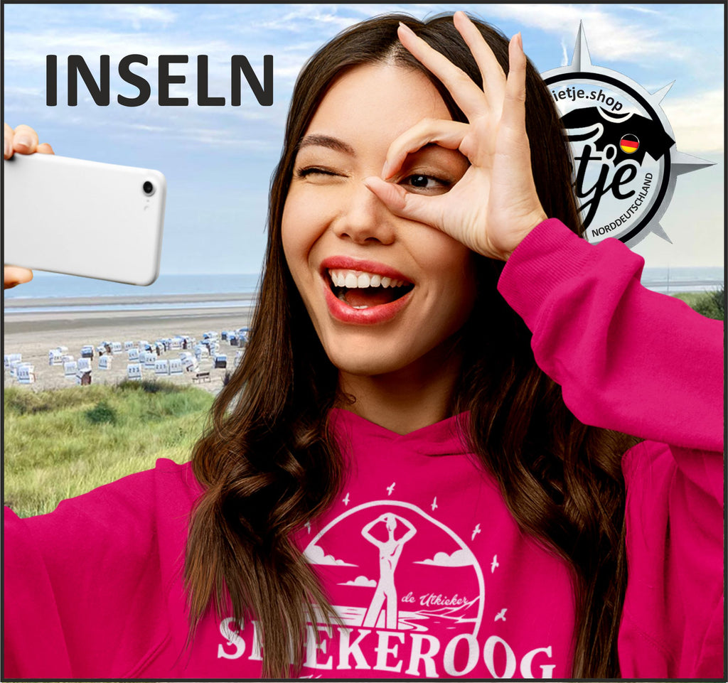 INSELN - SPIEKEROOG - de UUTKIEKER  - Unisex Kapuzenpullover Hoodie