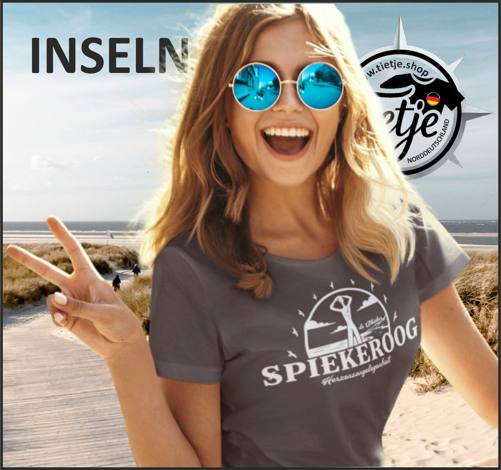 INSELN - SPIEKEROOG - de UUTKIEKER  - Damen Premiumshirt