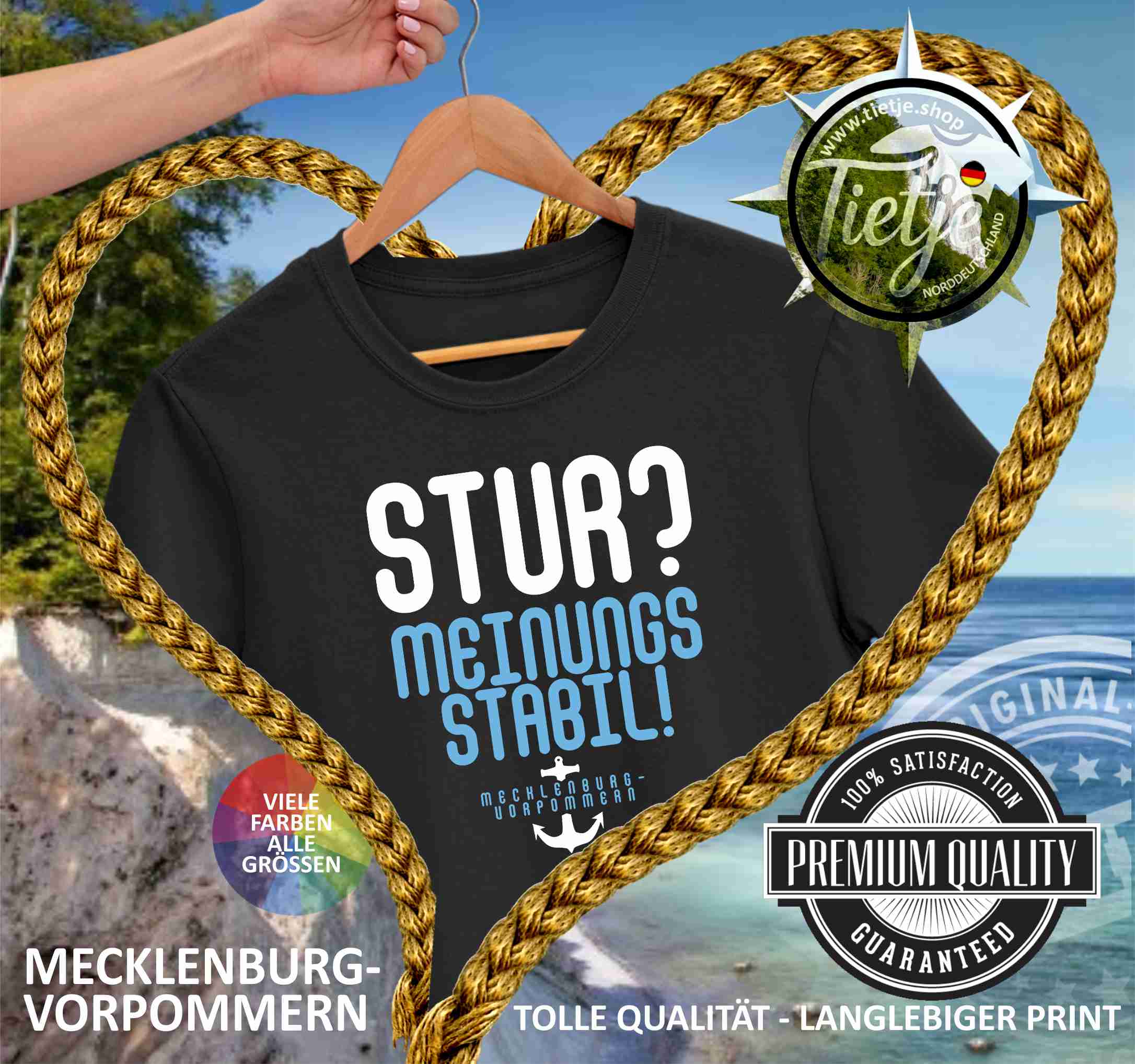 MECKLENBURG-VORPOMMERN - STUR? MEINUNGSSTABIL!  - Herren Shirt