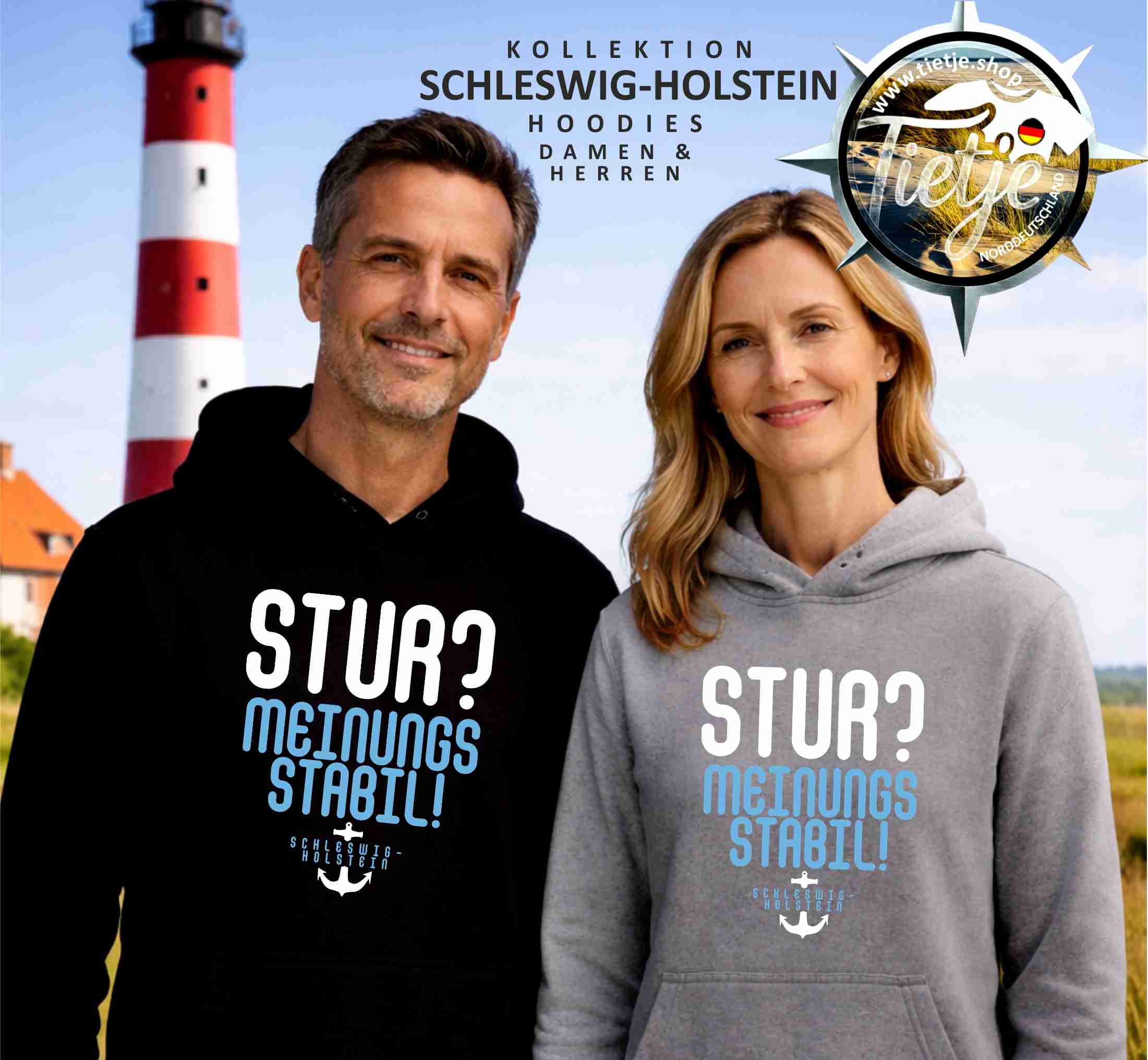SCHLESWIG-HOLSTEIN - STUR? MEINUNGSSTABIL!  - Unisex Kapuzenpullover Hoodie
