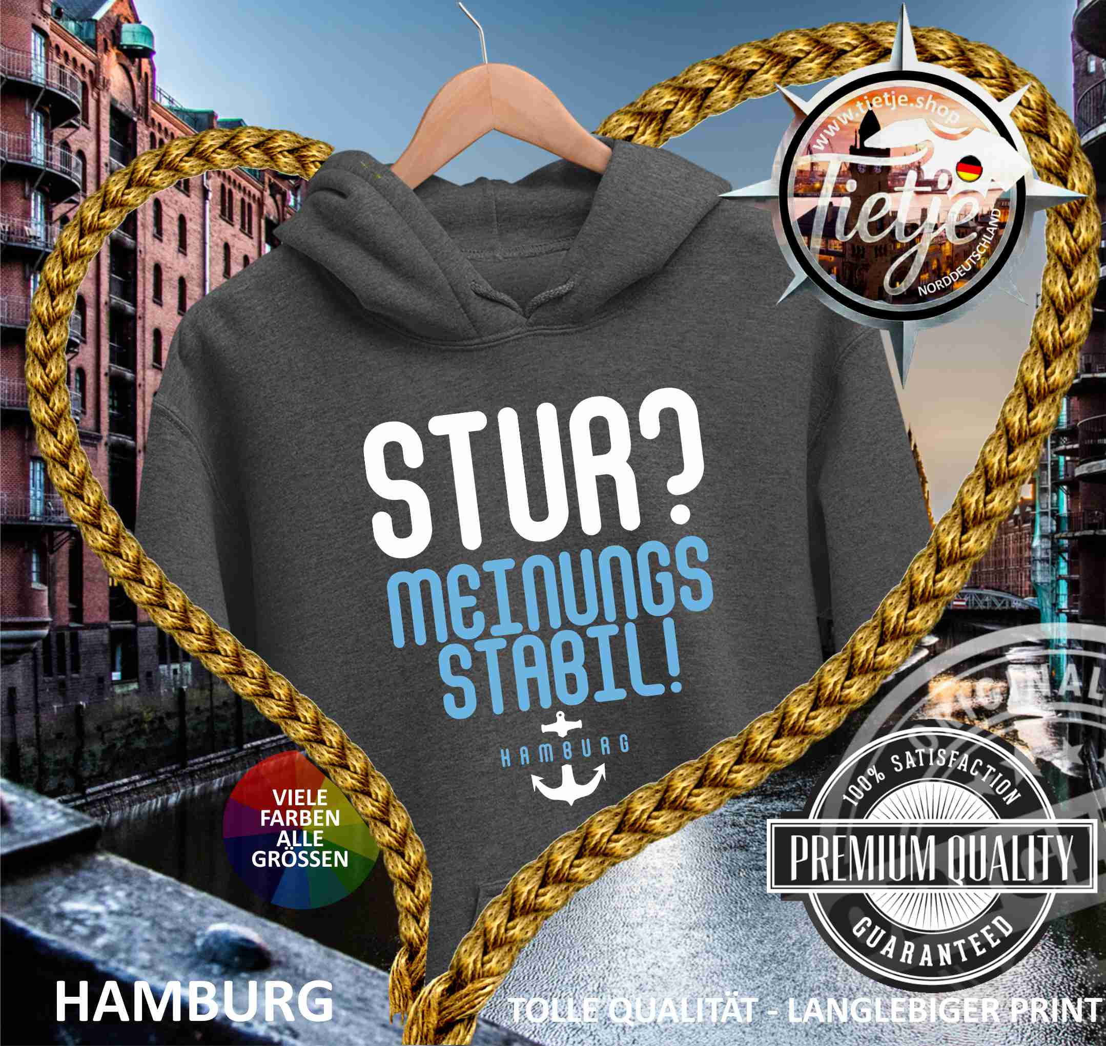 HAMBURG - STUR? MEINUNGSSTABIL  - Unisex Kapuzenpullover Hoodie