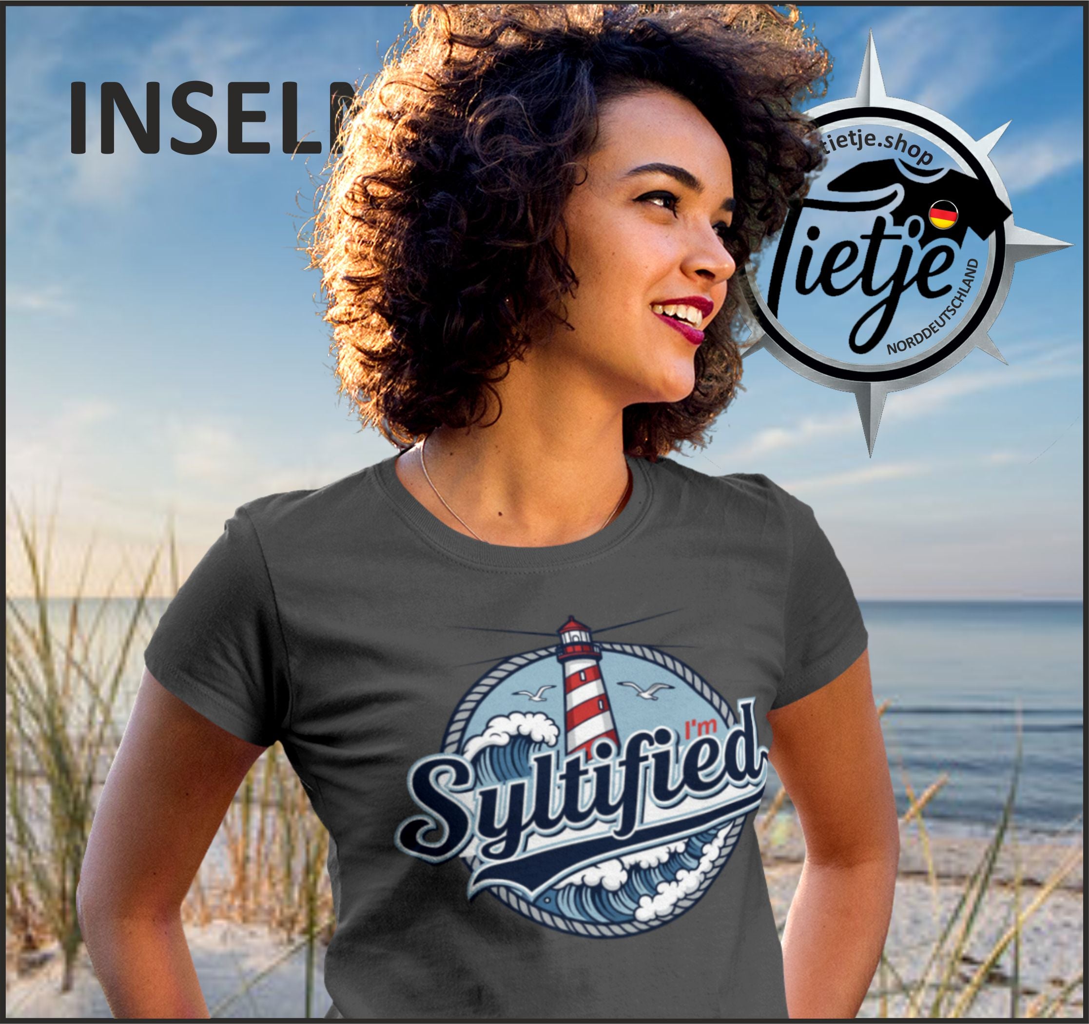 INSELN - SYLTIFIED  - Damen Premiumshirt