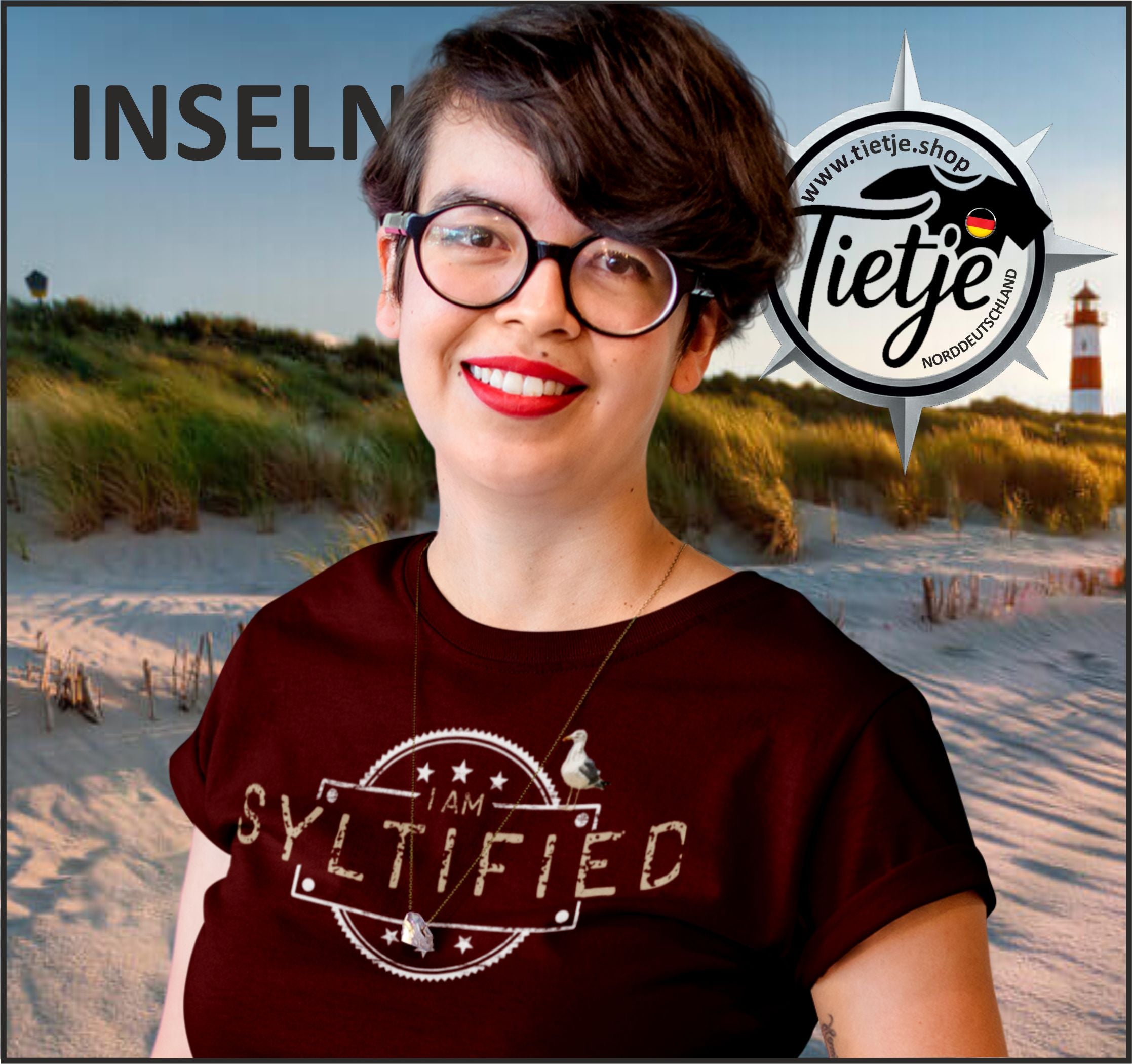 INSELN - SYLTIFIED  - Damen Premiumshirt