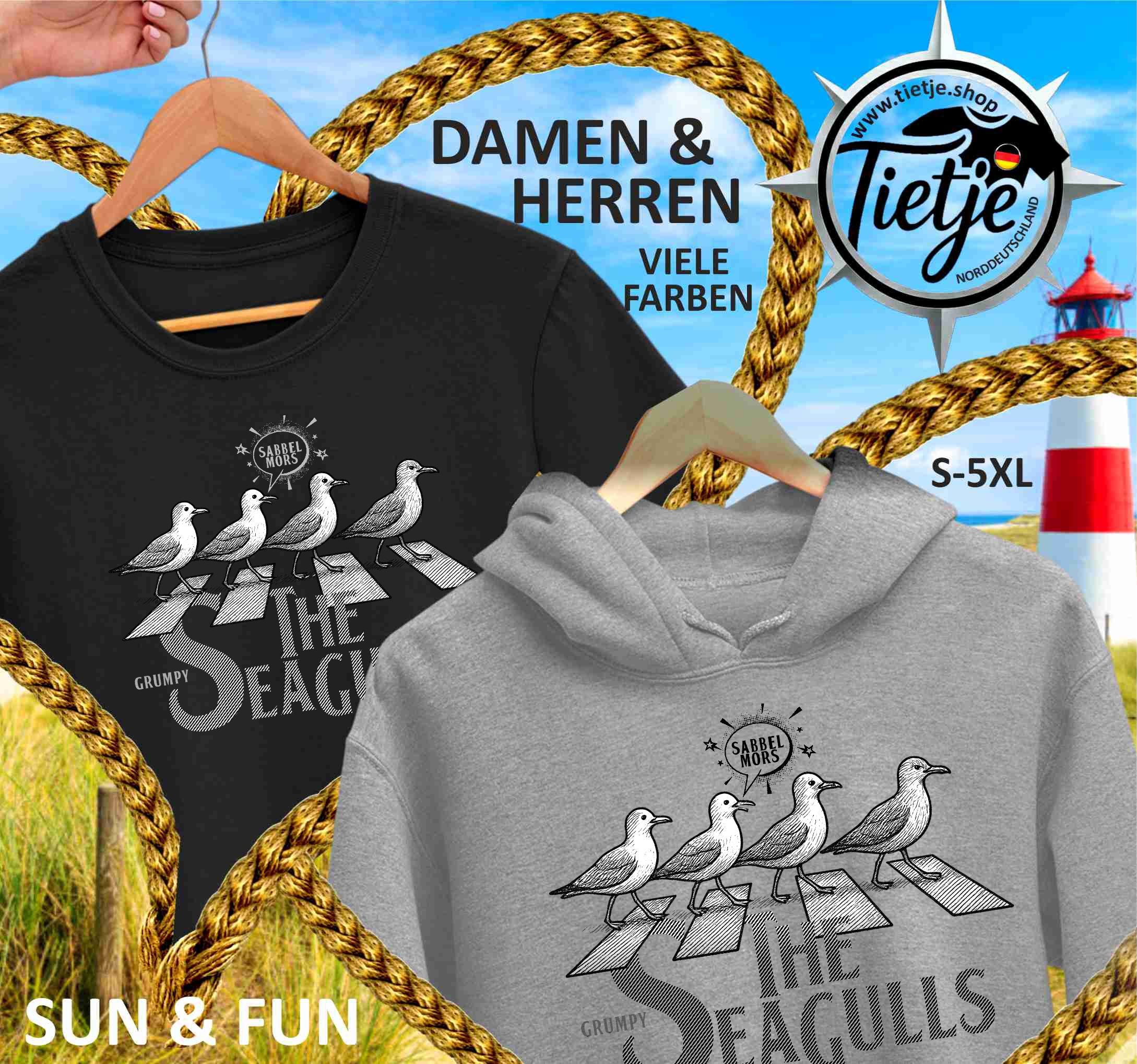 FUN & SUN - THE grumpy SEAGULLS  - Herren Shirt