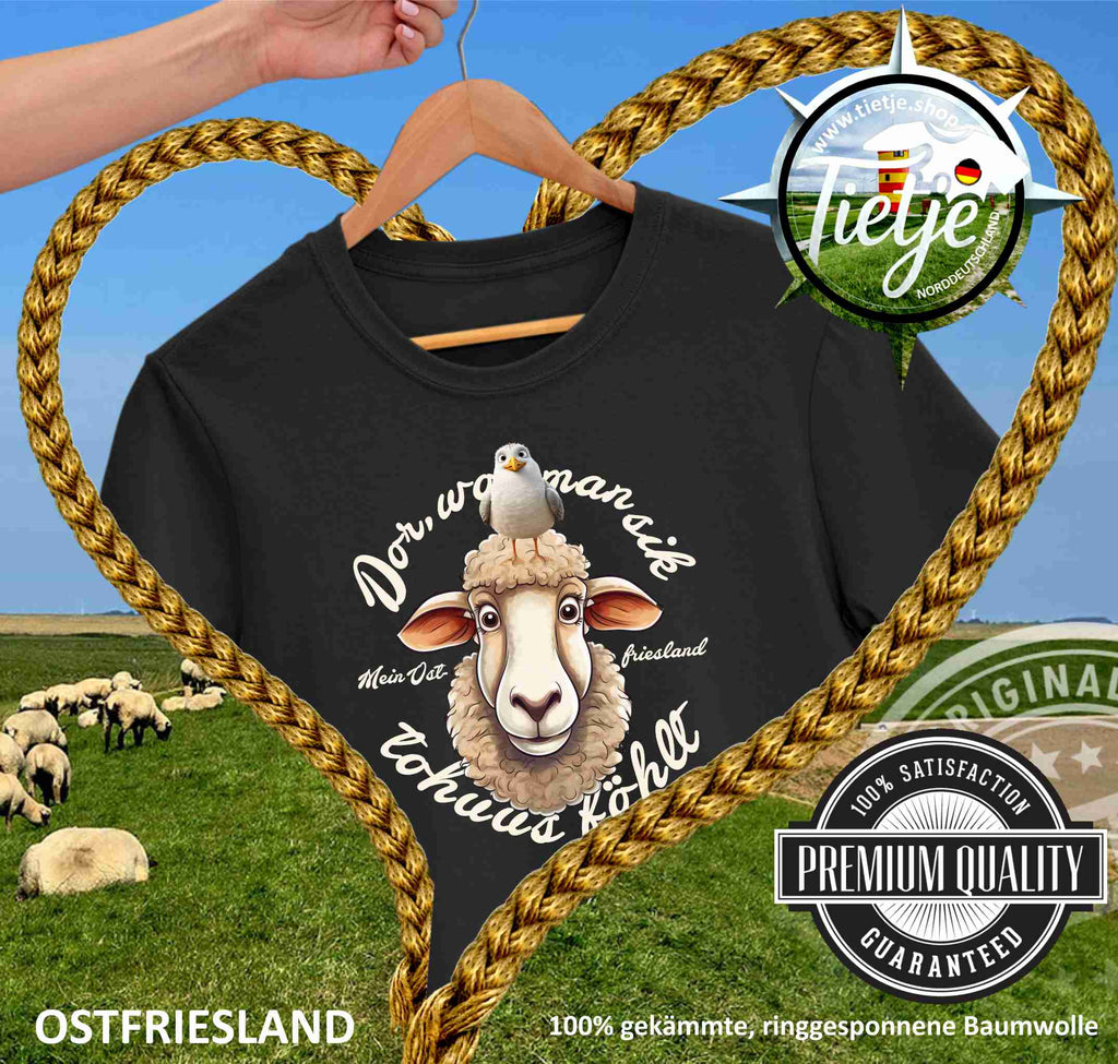 OSTFRIESLAND -  TORHUUS schwatt  - Herren Shirt