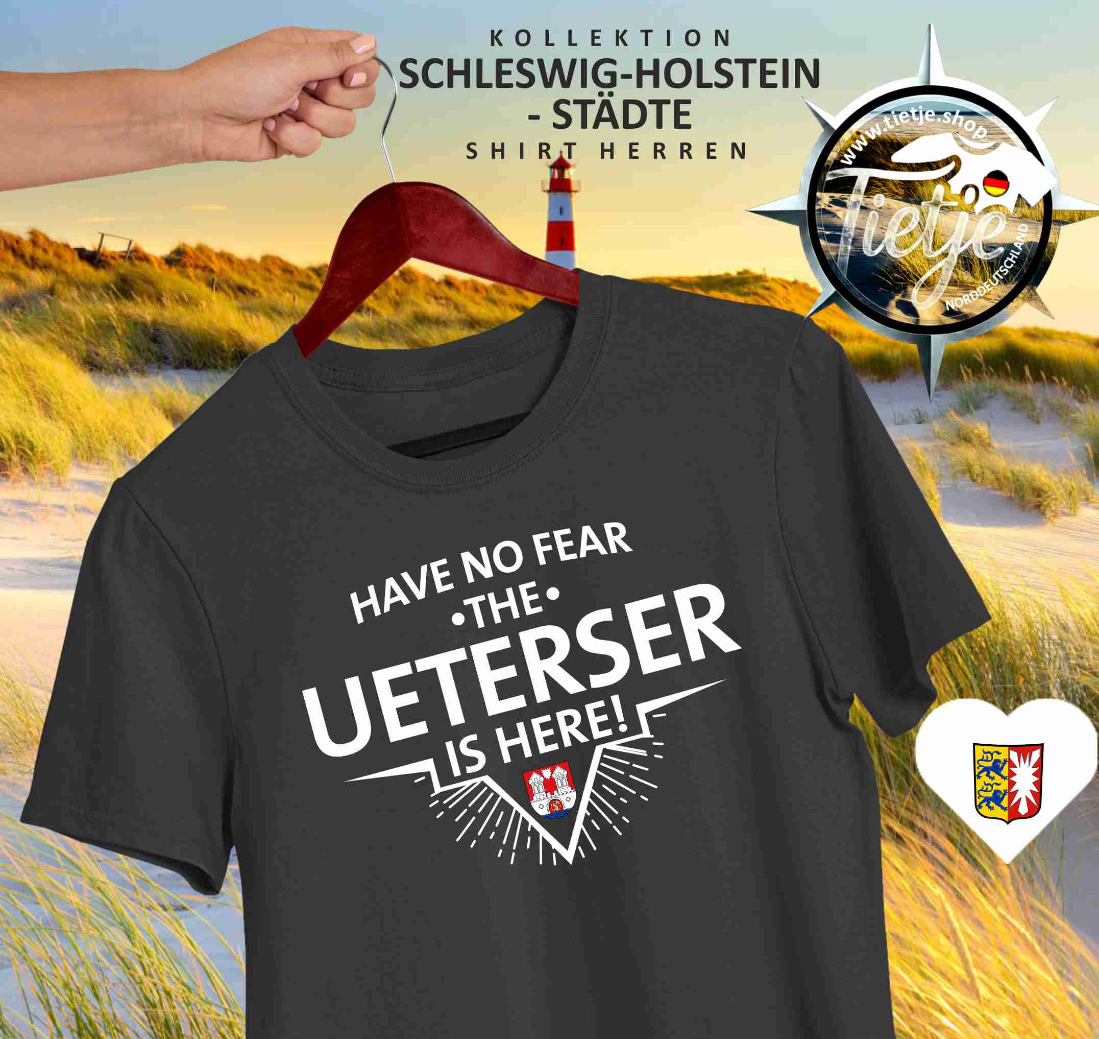 SCHLESWIG-HOLSTEIN - Städte - UETERSER  - Herren Shirt