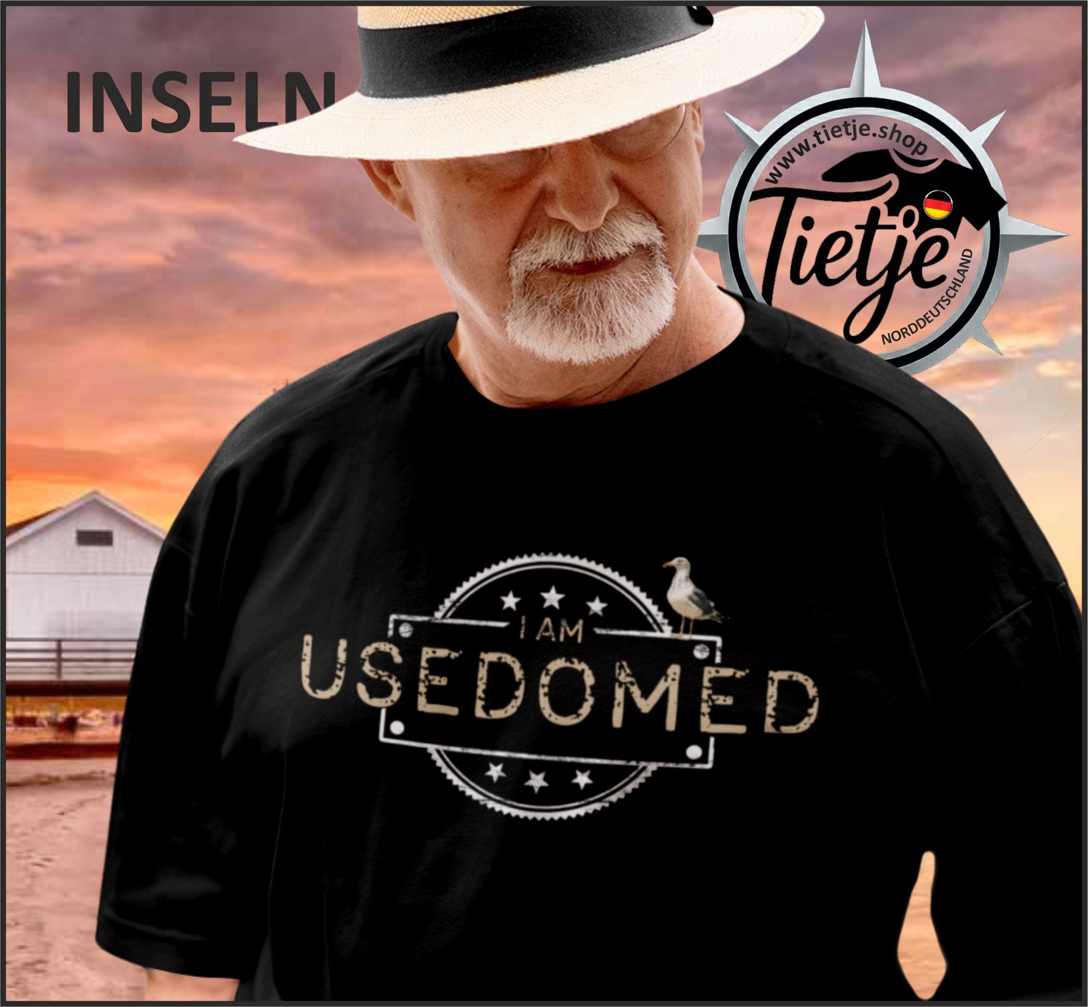 INSELN - USEDOMED  - Herren Shirt
