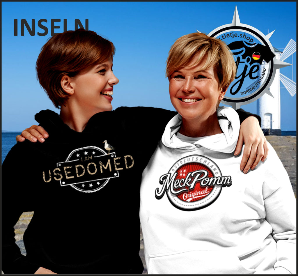 INSELN - USEDOMED  - Unisex Kapuzenpullover Hoodie