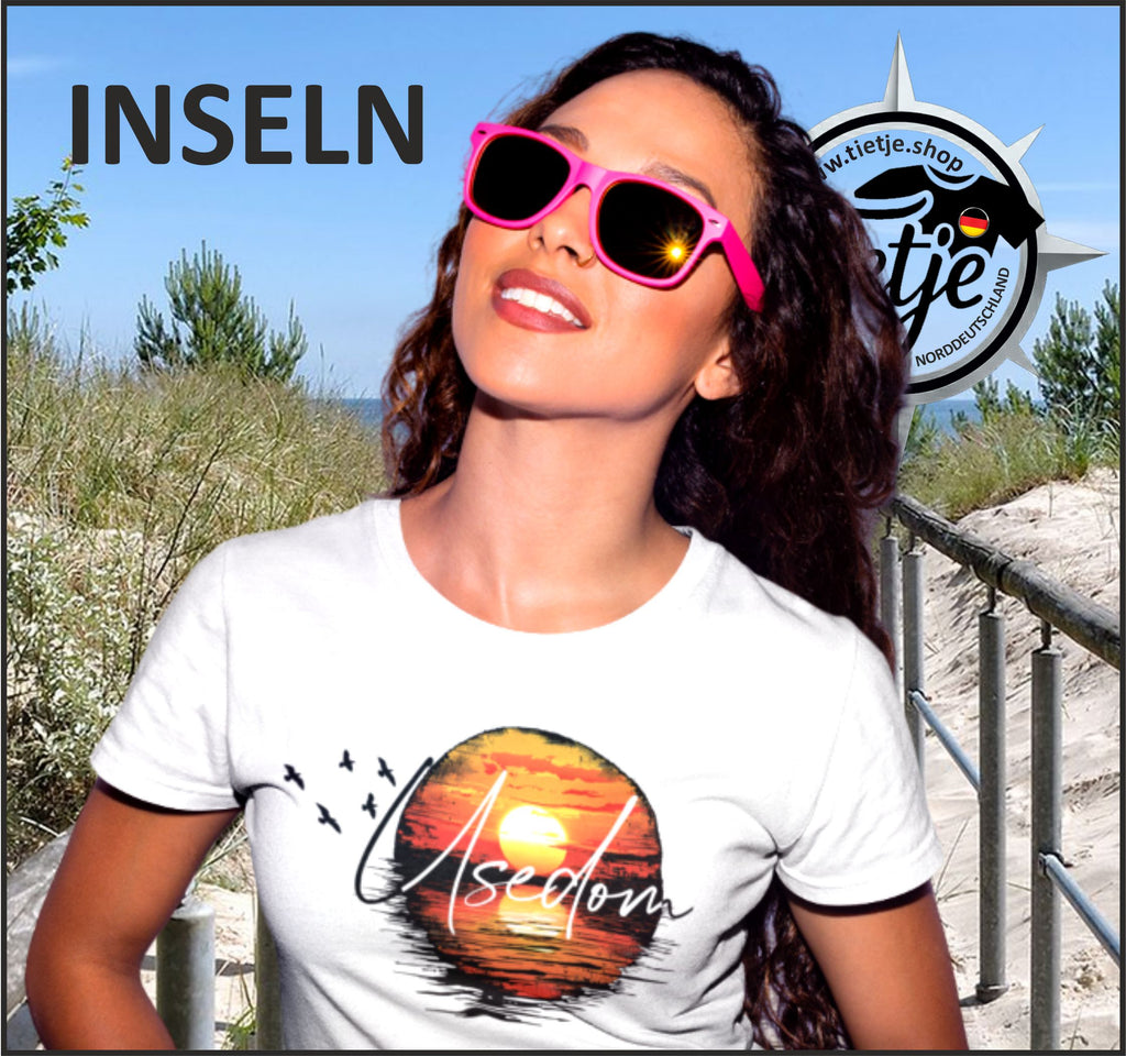 INSELN - USEDOM  - Damen Premiumshirt