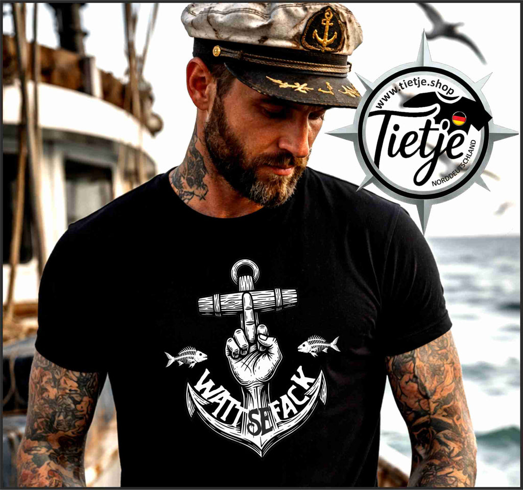 FUN & SUN - WATTSEFACK! - Anker  - Herren Shirt
